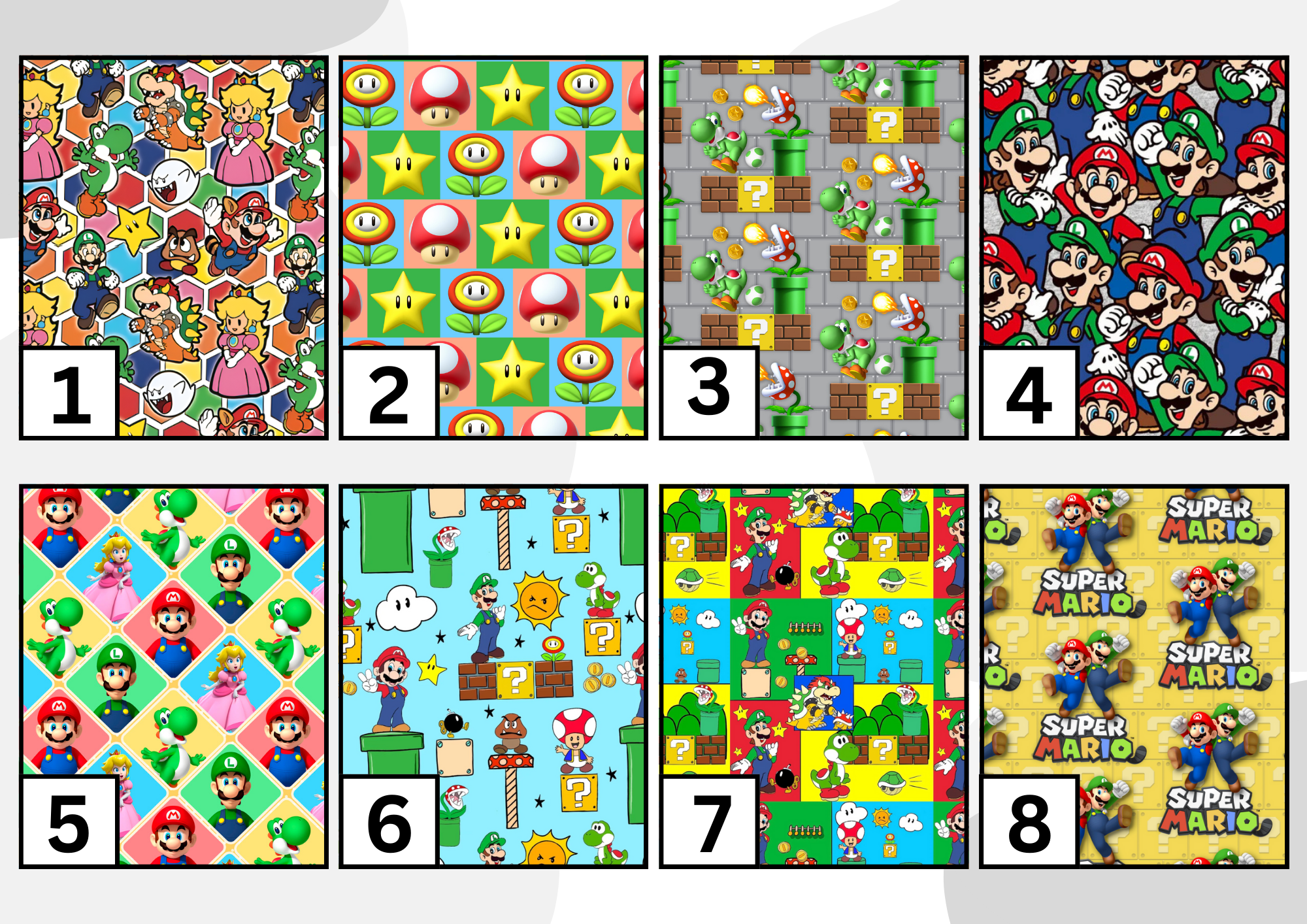 Mario friends tummy pad - MULTIPLE PATTERNS - absorbent soft g tube cover - stoma, catheter, feeding tube