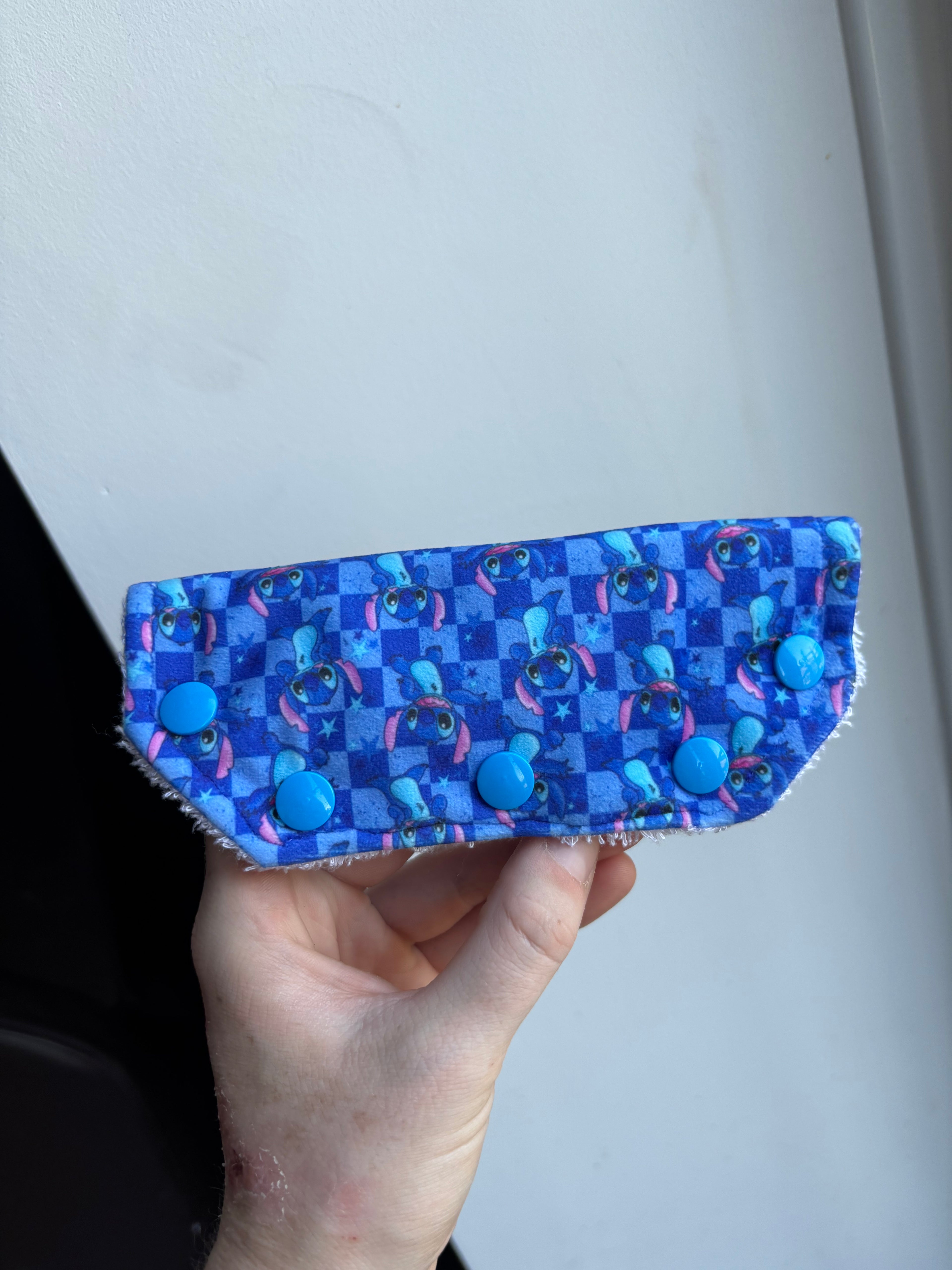 Blue alien port/valve cover - MULTIPLE PATTERNS - absorbent soft line cover
