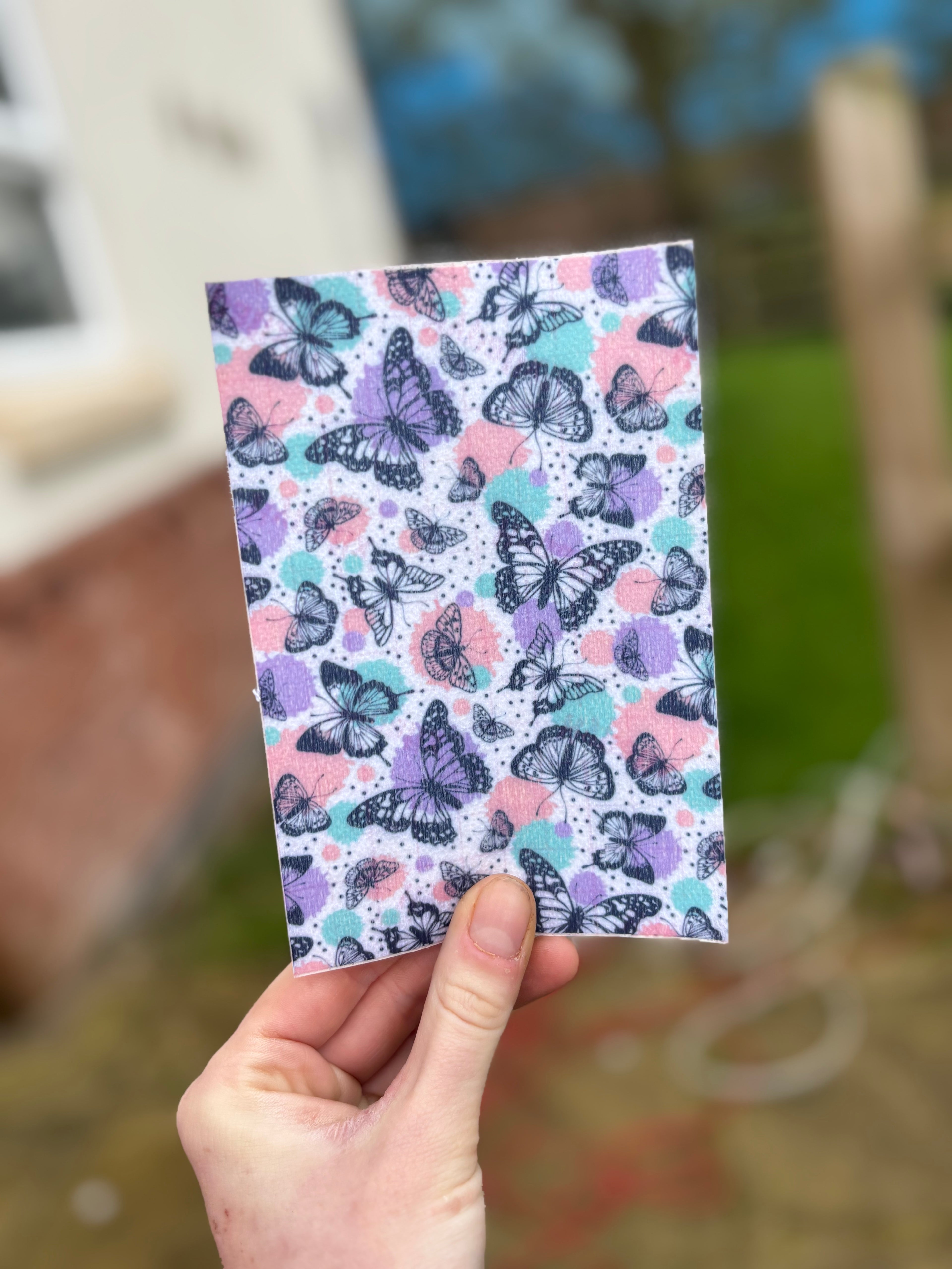 Pastel butterflies tubie tape | medical retention tape | ng, oxygen, stoma