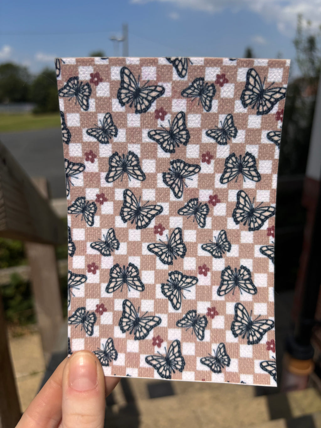 Checkered butterflies tubie tape | medical retention tape | ng, oxygen, stoma