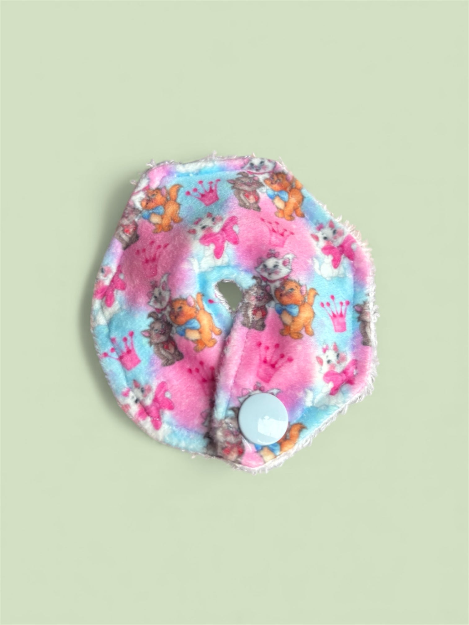 Cat friends tummy pad - MULTIPLE PATTERNS - absorbent soft g tube cover - stoma, catheter, feeding tube