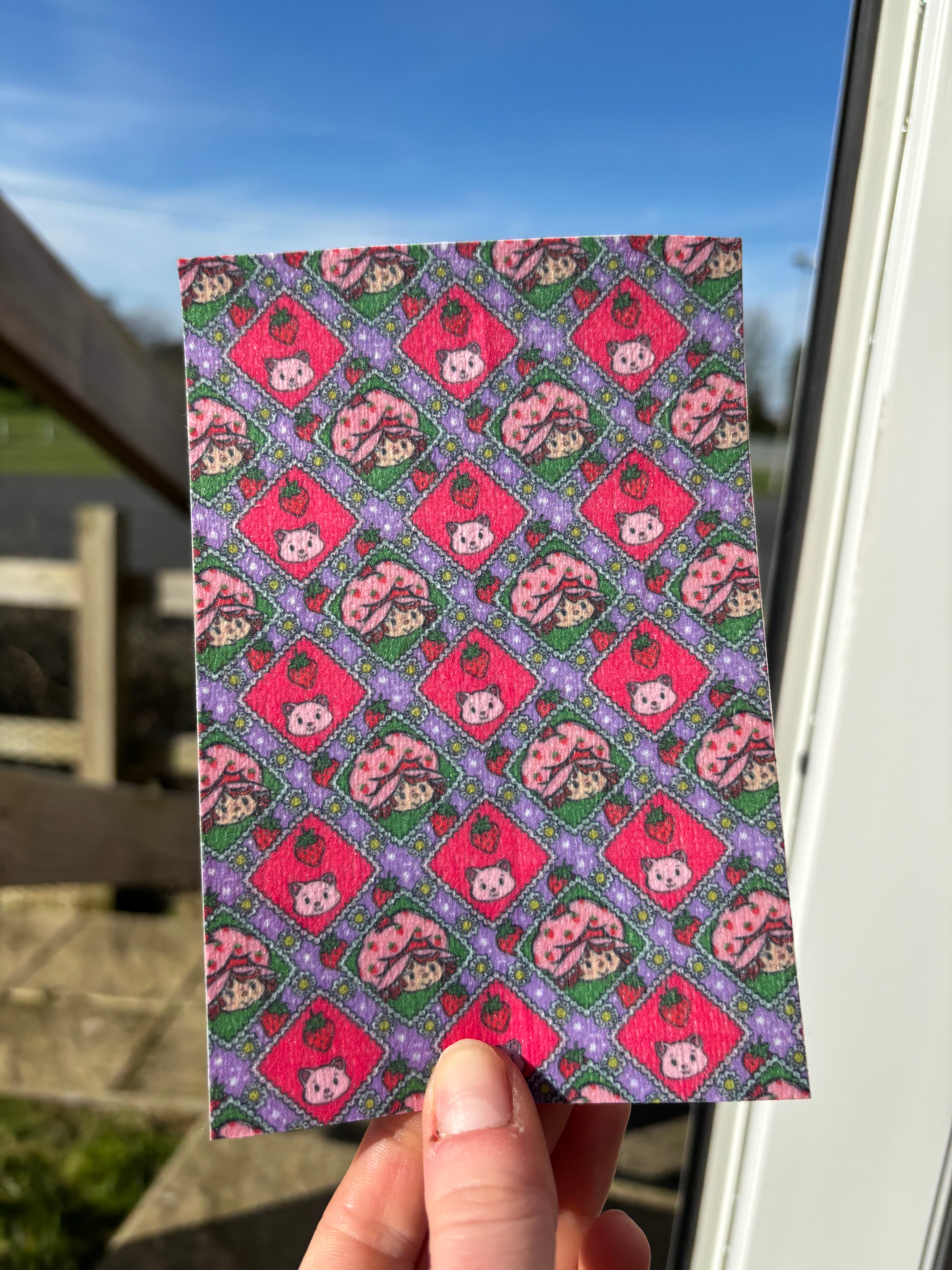 Spring strawberry girl tubie tape | medical retention tape | ng, oxygen, stoma (Copy)