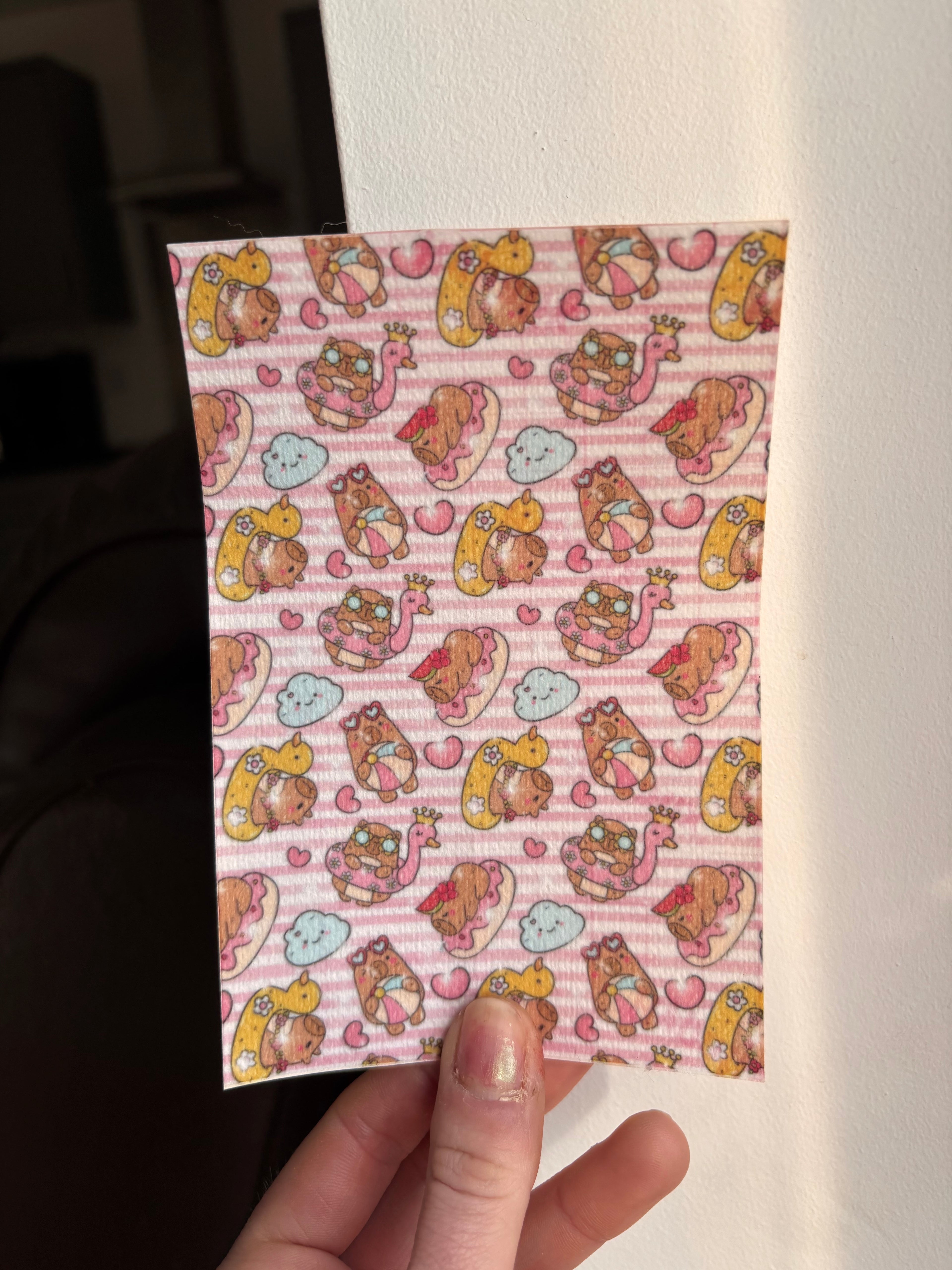Summer capybara tubie tape | medical retention tape | ng, oxygen, stoma