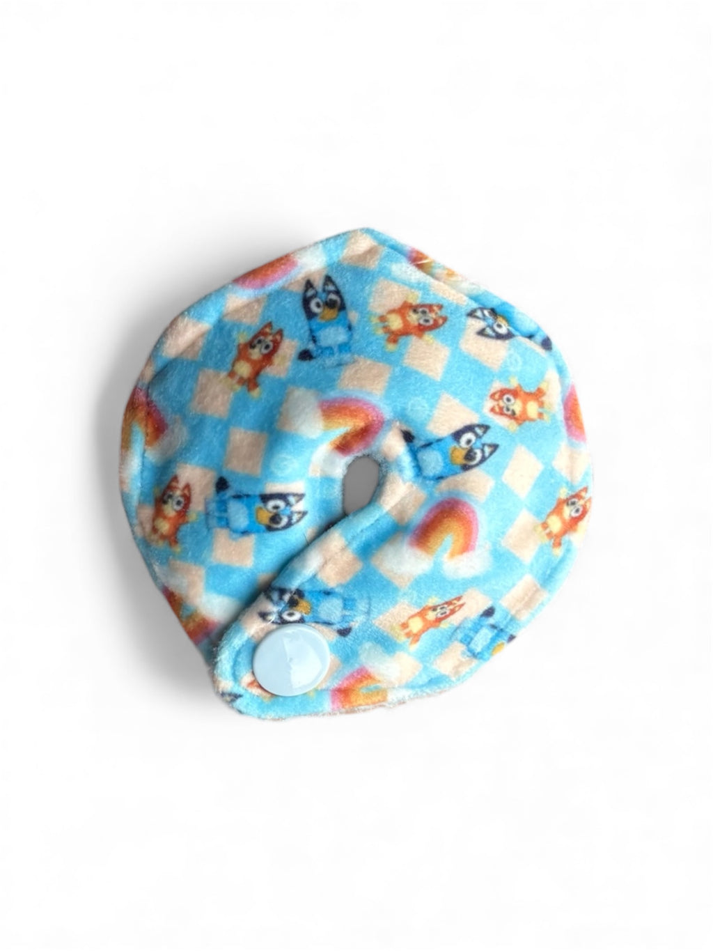 Blue heeler tummy pad - MULTIPLE PATTERNS - absorbent soft g tube cover - stoma, catheter, feeding tube