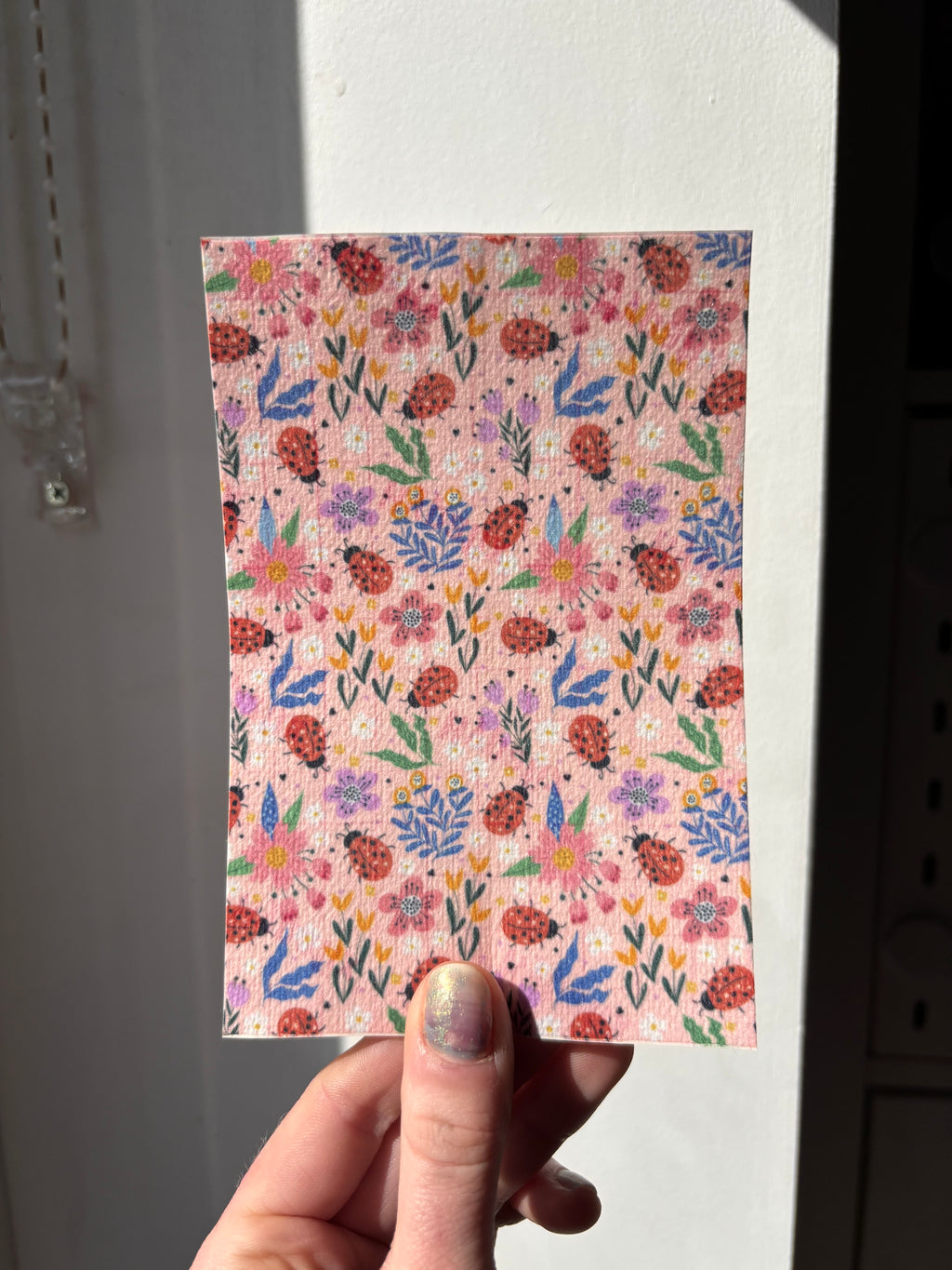 Floral ladybug tubie tape | medical retention tape | ng, oxygen, stoma