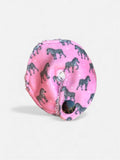 Pink zebras tummy pad - MULTIPLE PATTERNS - absorbent soft g tube cover - stoma, catheter, feeding tube
