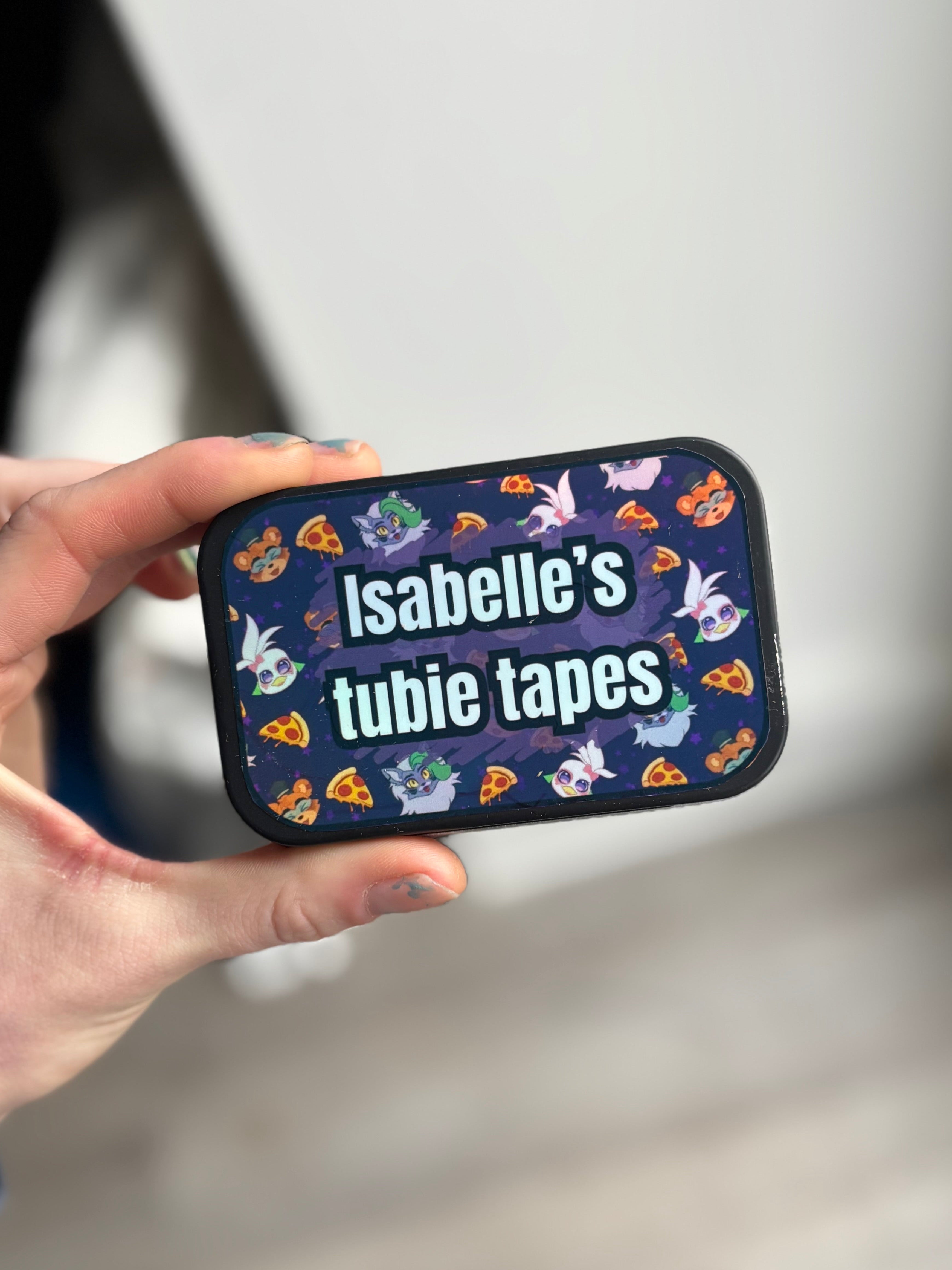 Freddy tubie tape tin - medical adhesive tape container perfect for travelling