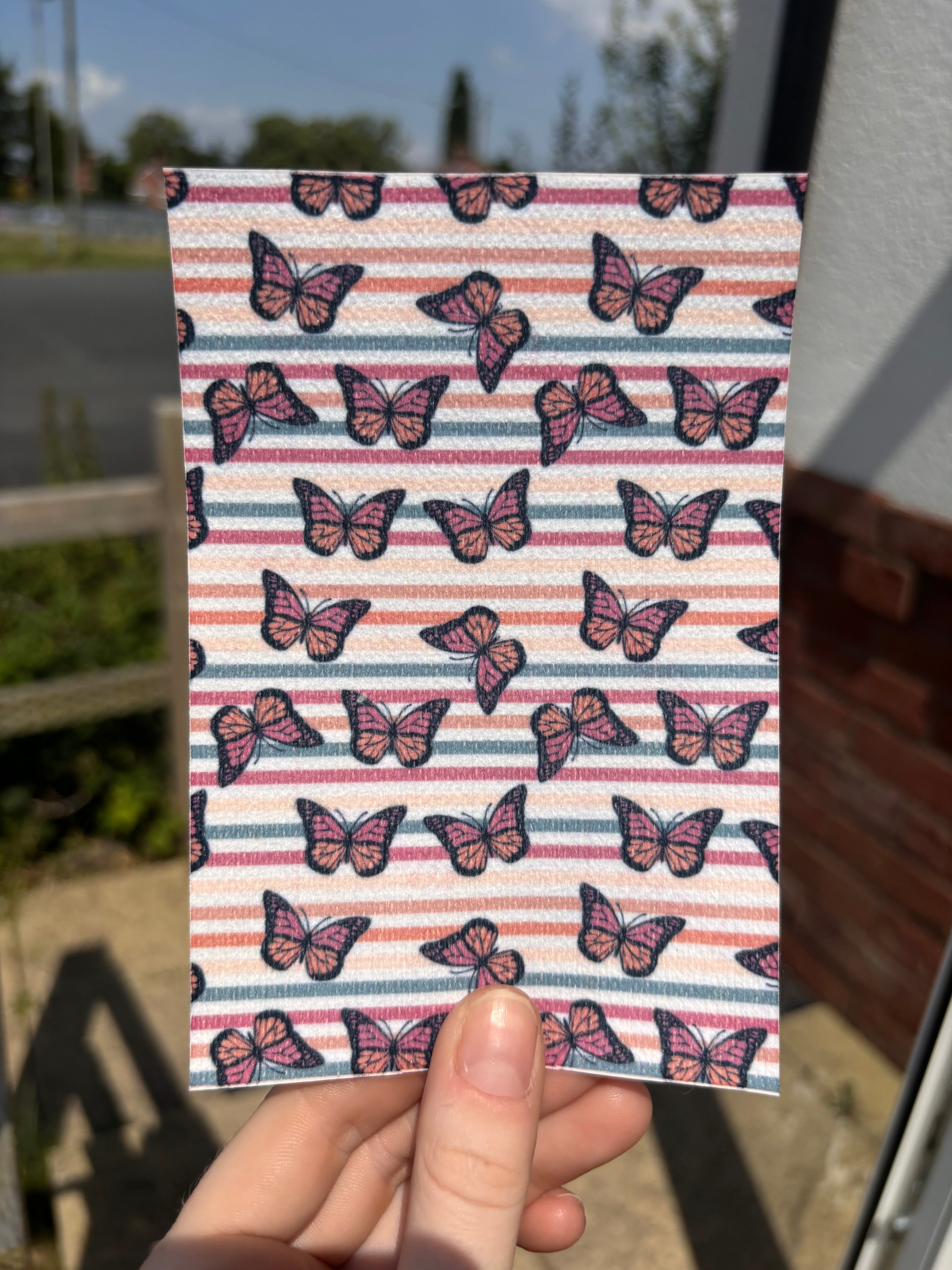 Striped butterflies tubie tape | medical retention tape | ng, oxygen, stoma