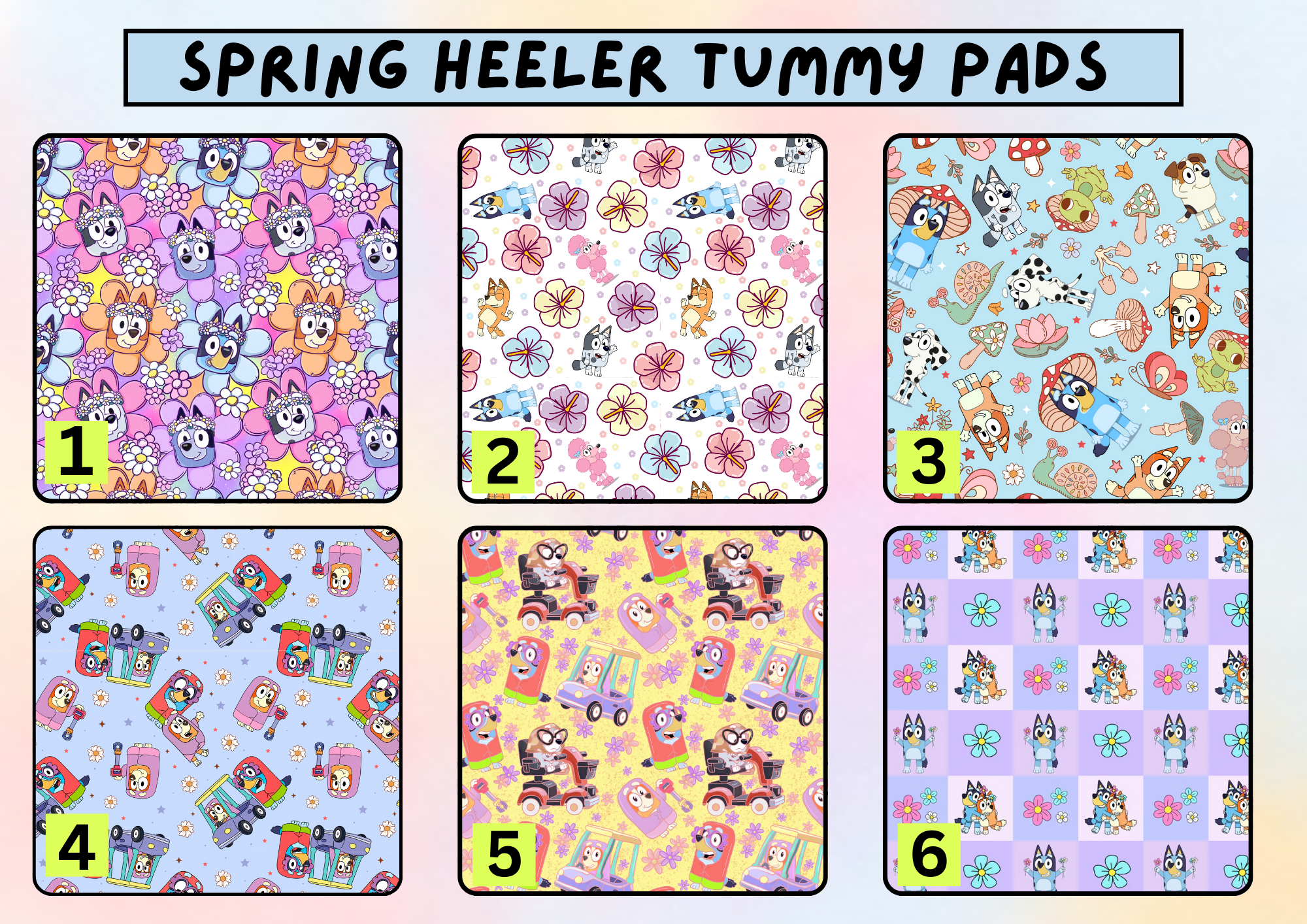 Spring heeler tummy pad - MULTIPLE PATTERNS - absorbent soft g tube cover - stoma, catheter, feeding tube