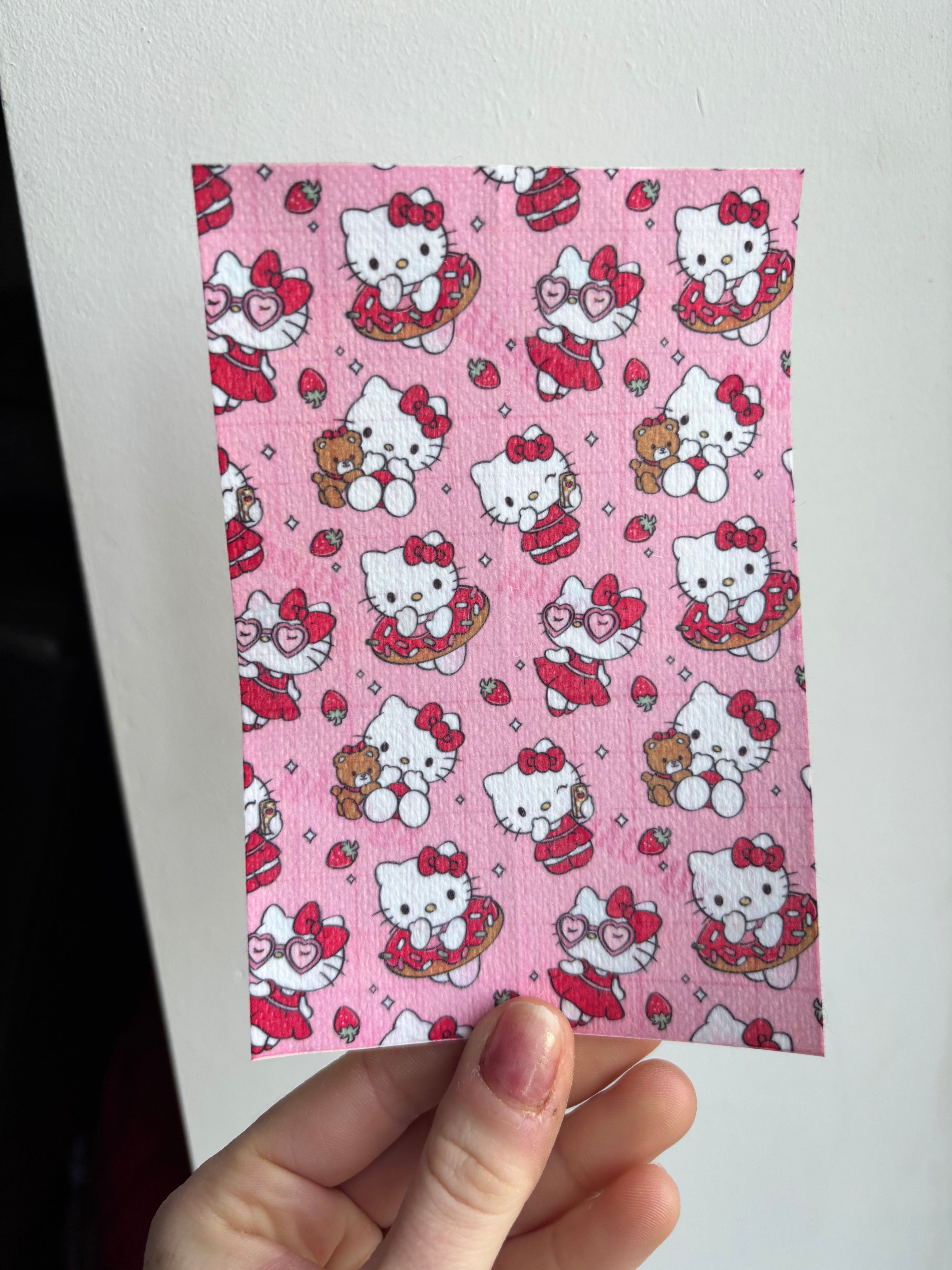 Strawberry kitty tubie tape | medical retention tape | ng, oxygen, stoma