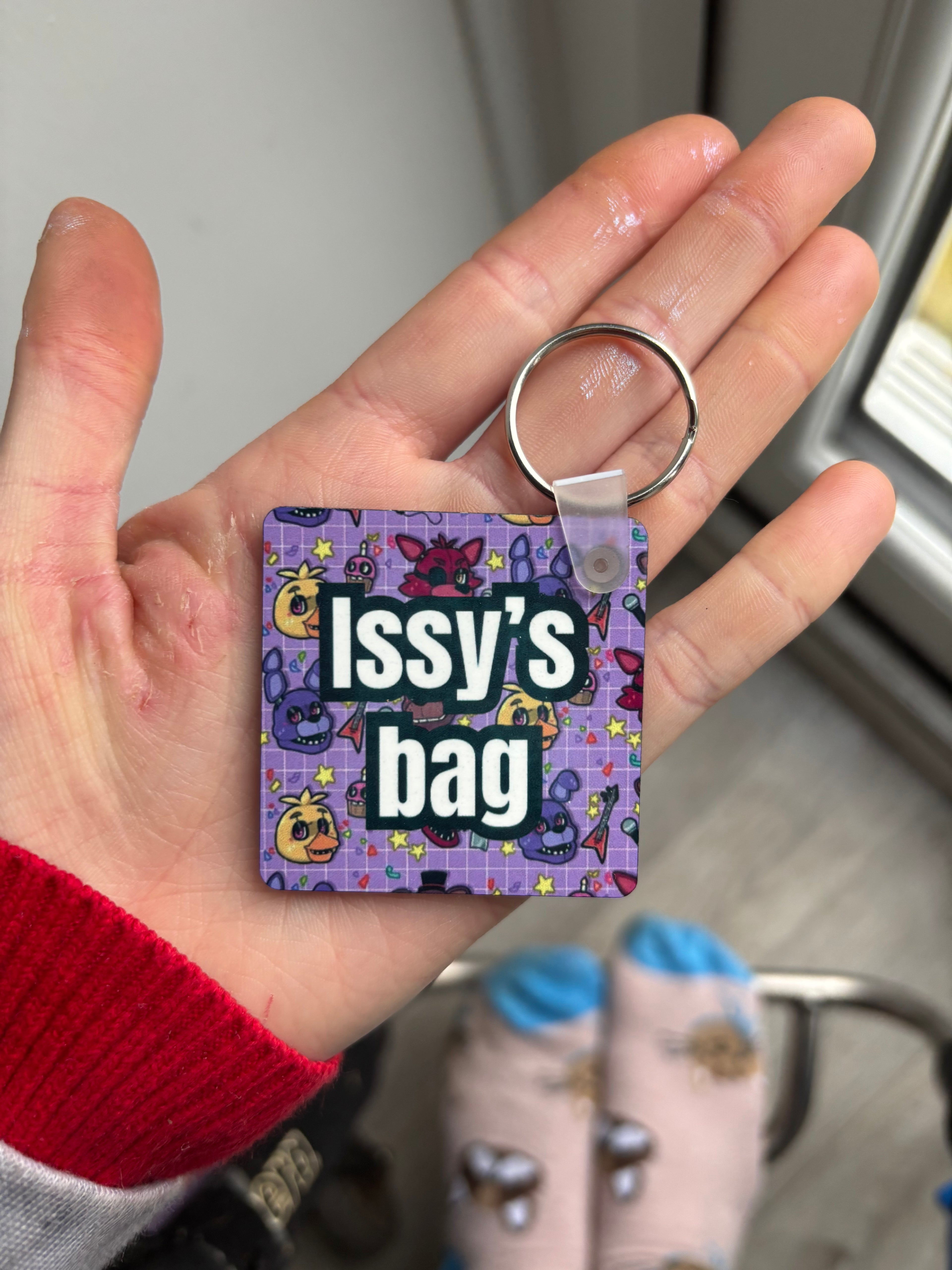 Video game robot personalised feed/medical bag tag