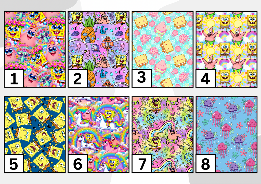 Sponge friends personalised feed/medical bag tag