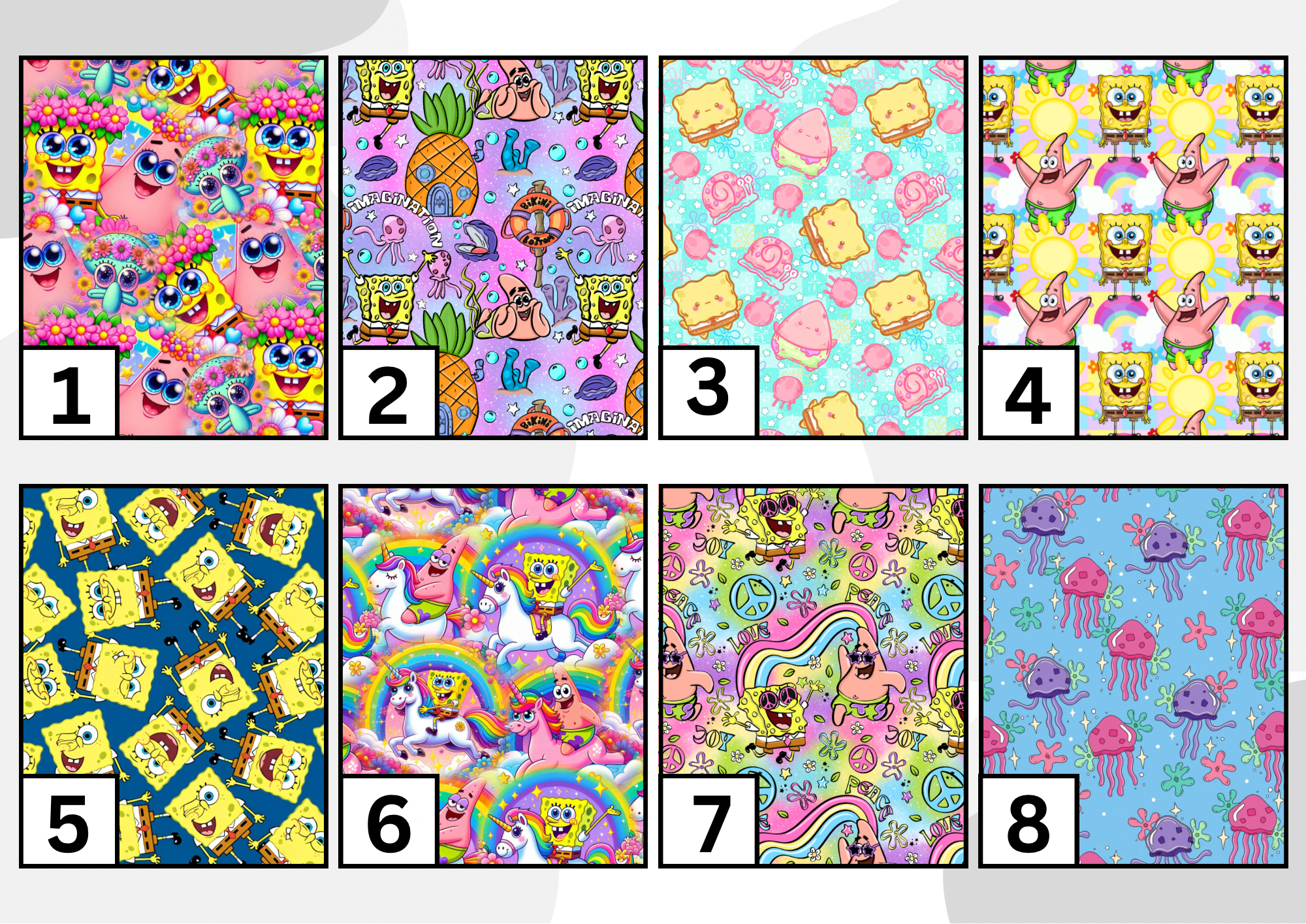 Sponge friends personalised feed/medical bag tag