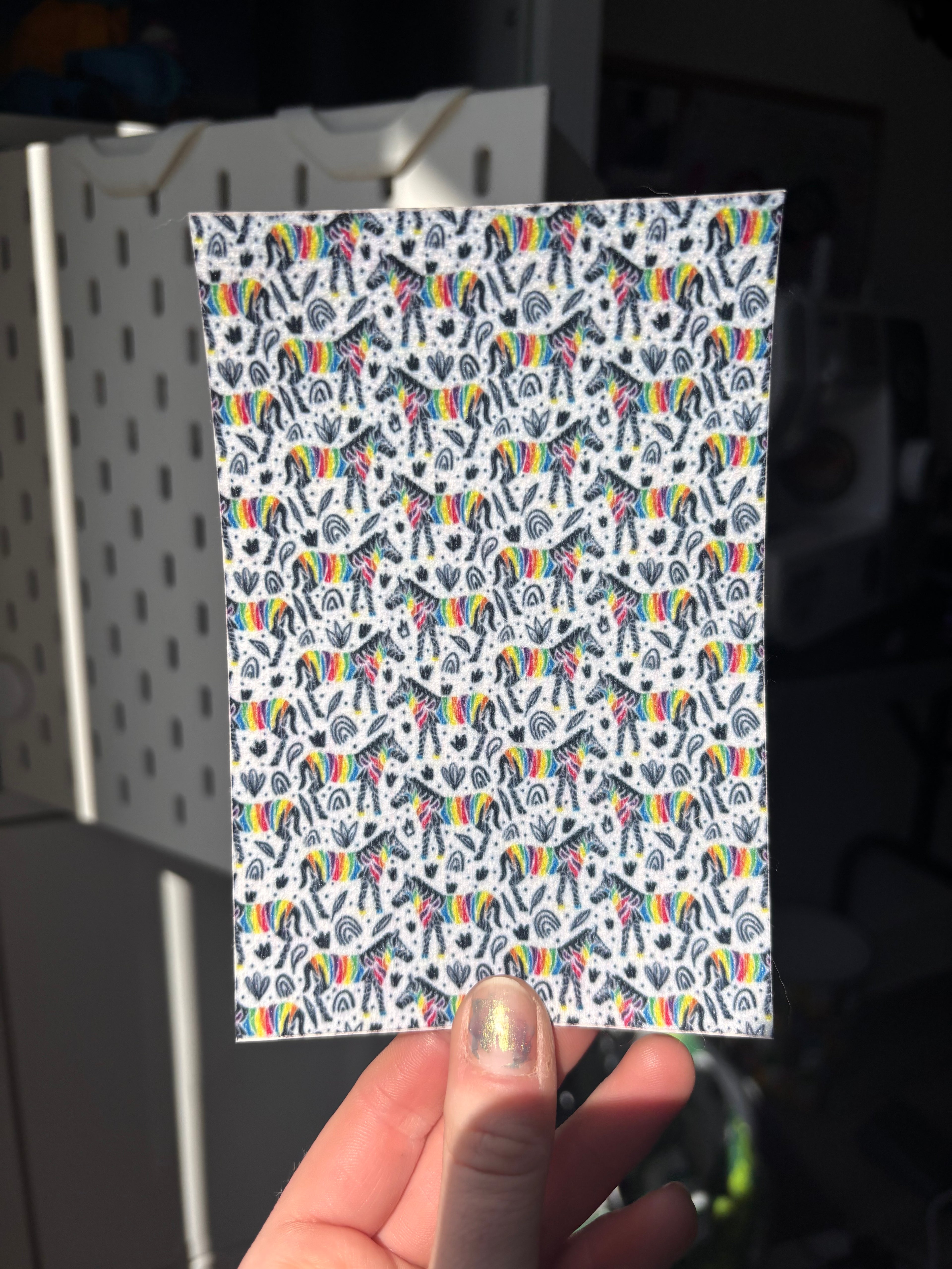 Rainbow zebra tubie tape | medical retention tape | ng, oxygen, stoma