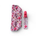 Pink doll tubie clip/cover - gtube tpn stoma - absorbent soft line protector and matching clip