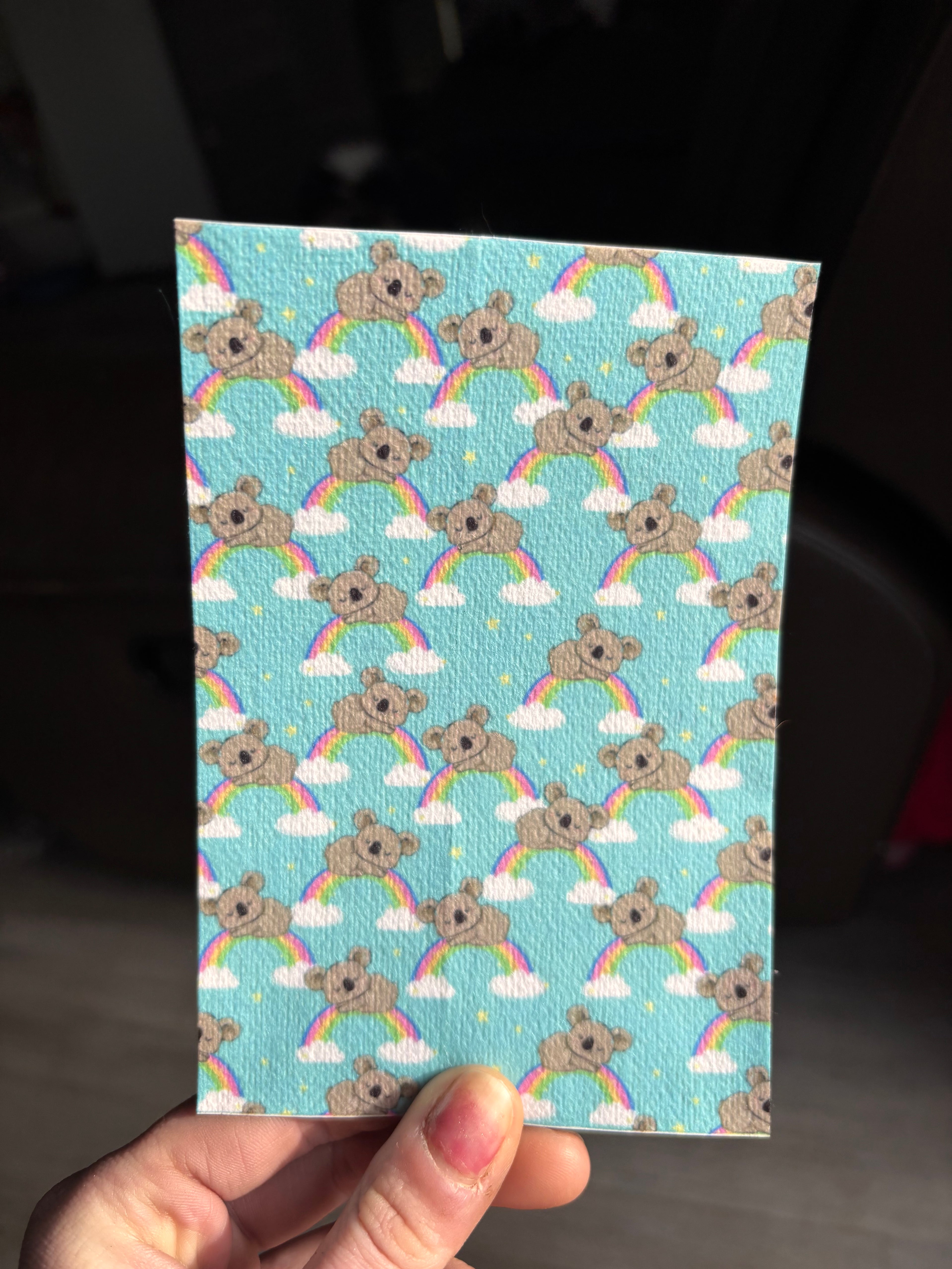 Rainbow koala tubie tape | medical retention tape | ng, oxygen, stoma