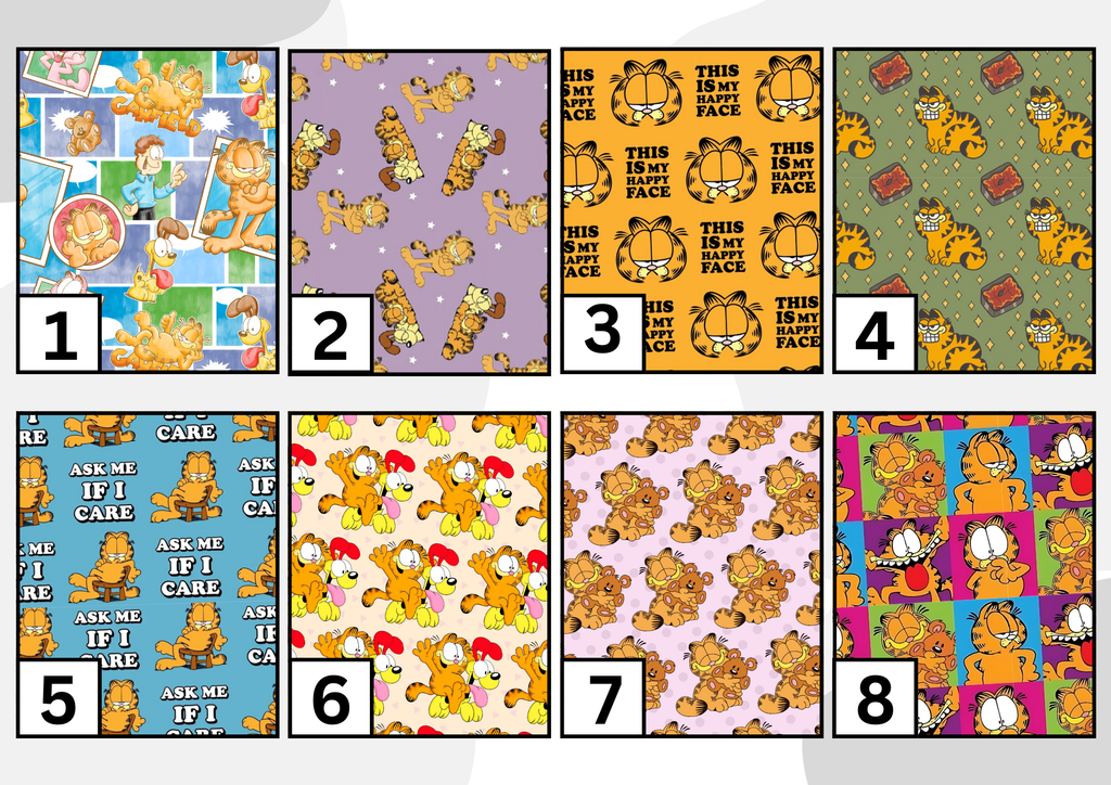 Orange cat cartoon tubie set - MULTIPLE PATTERNS - absorbent soft line cover and matching clip