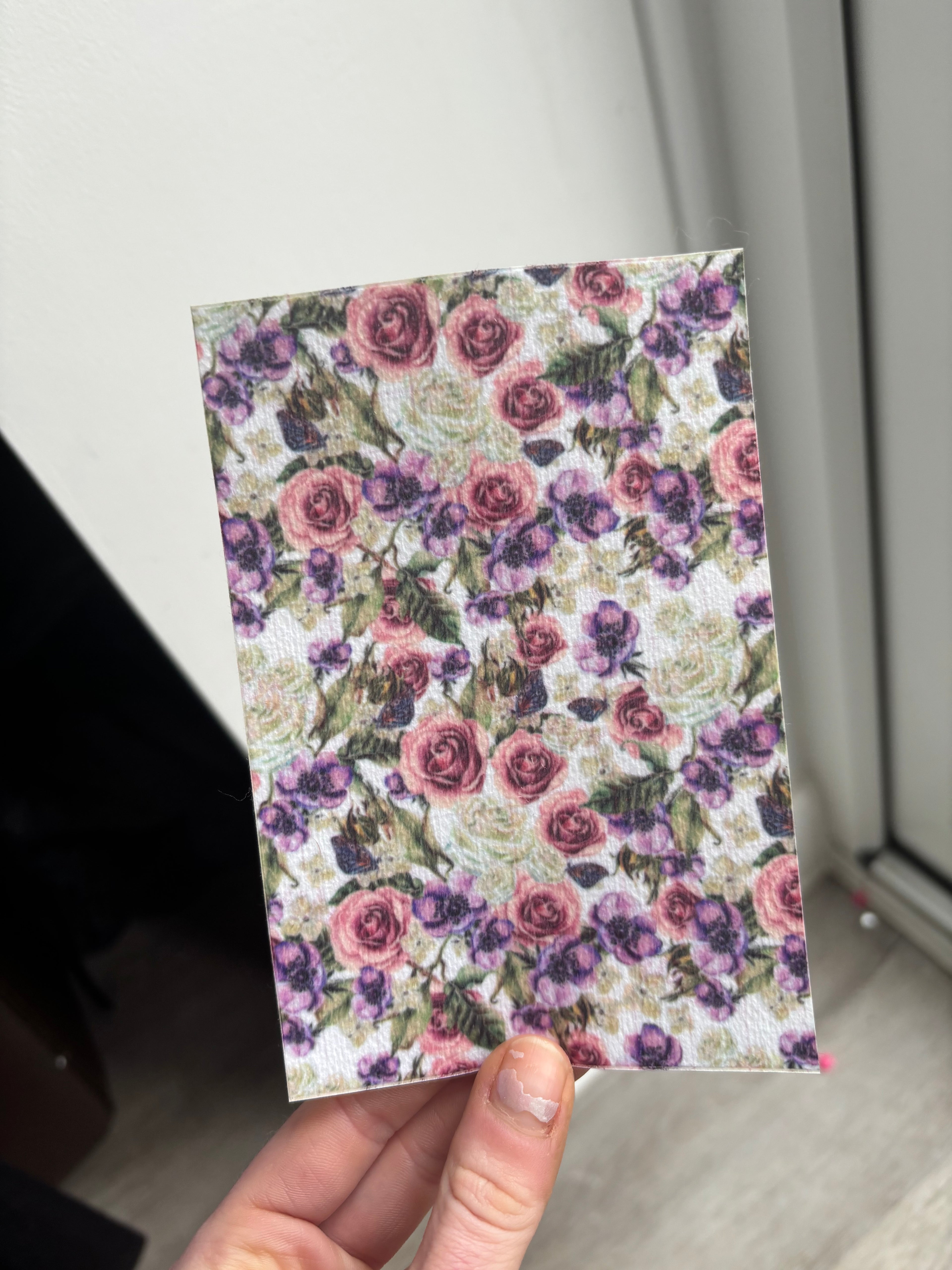 Light detailed florals tubie tape | medical retention tape | ng, oxygen, stoma