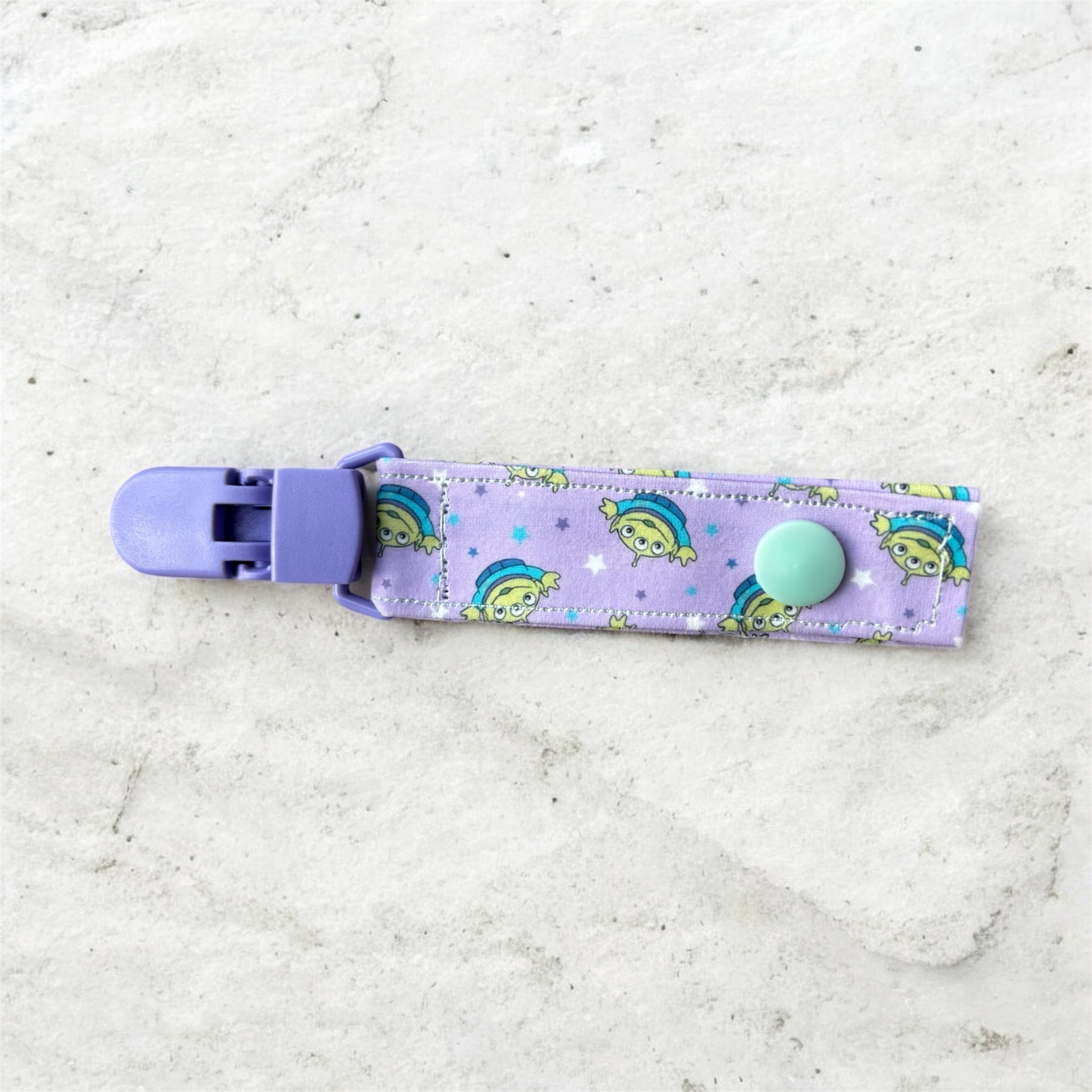 Toy aliens tubie clip - MULTIPLE PATTERNS - absorbent soft g tube cover - stoma, catheter, feeding tube