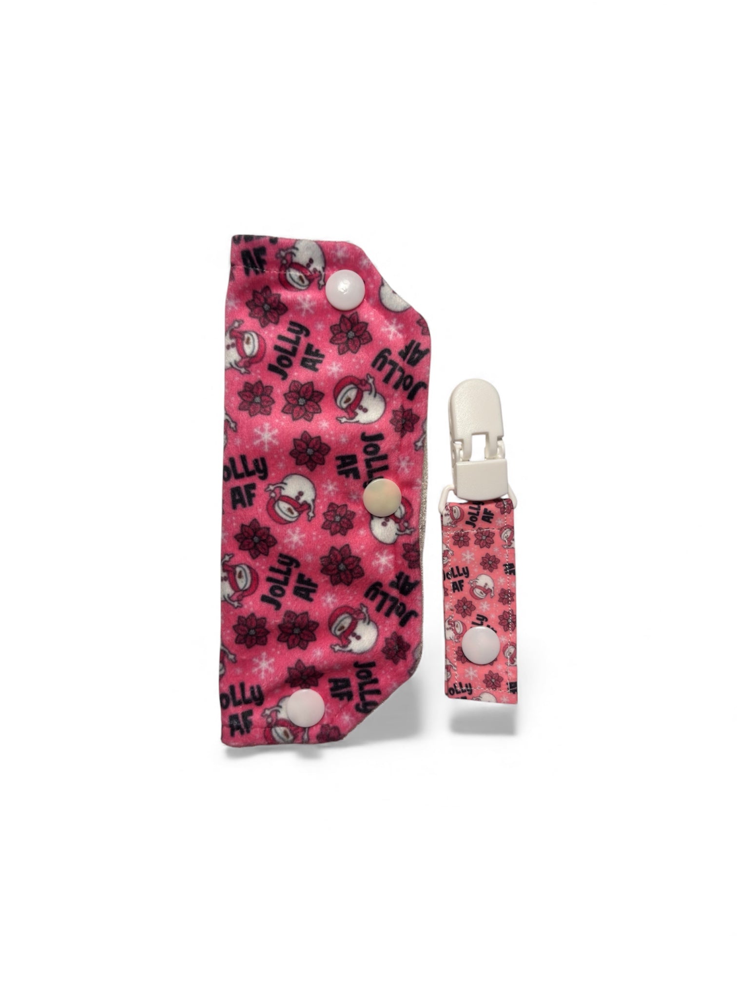 Rude snowman tubie clip/cover - MULTIPLE PATTERNS - absorbent soft line cover and matching clip