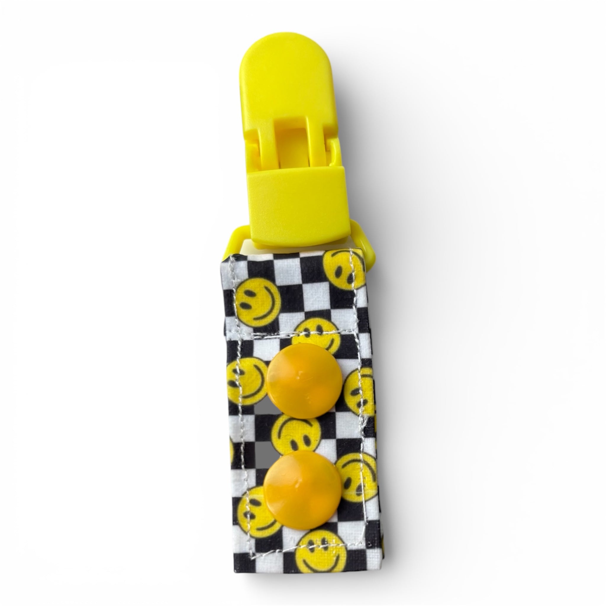 Checkered retro tubie clip - MULTIPLE PATTERNS - absorbent soft g tube cover - stoma, catheter, feeding tube