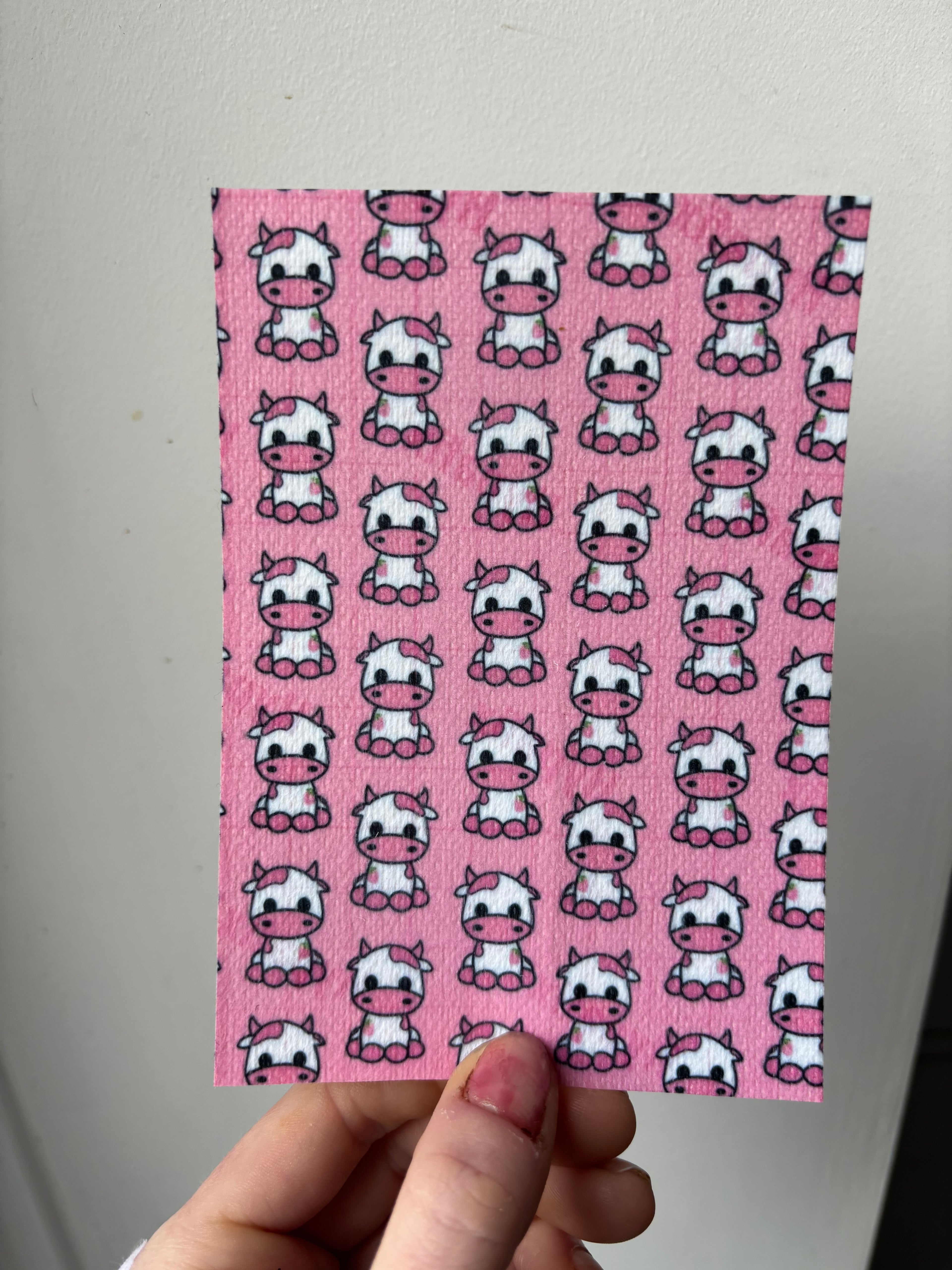 Pink cows tubie tape | medical retention tape | ng, oxygen, stoma