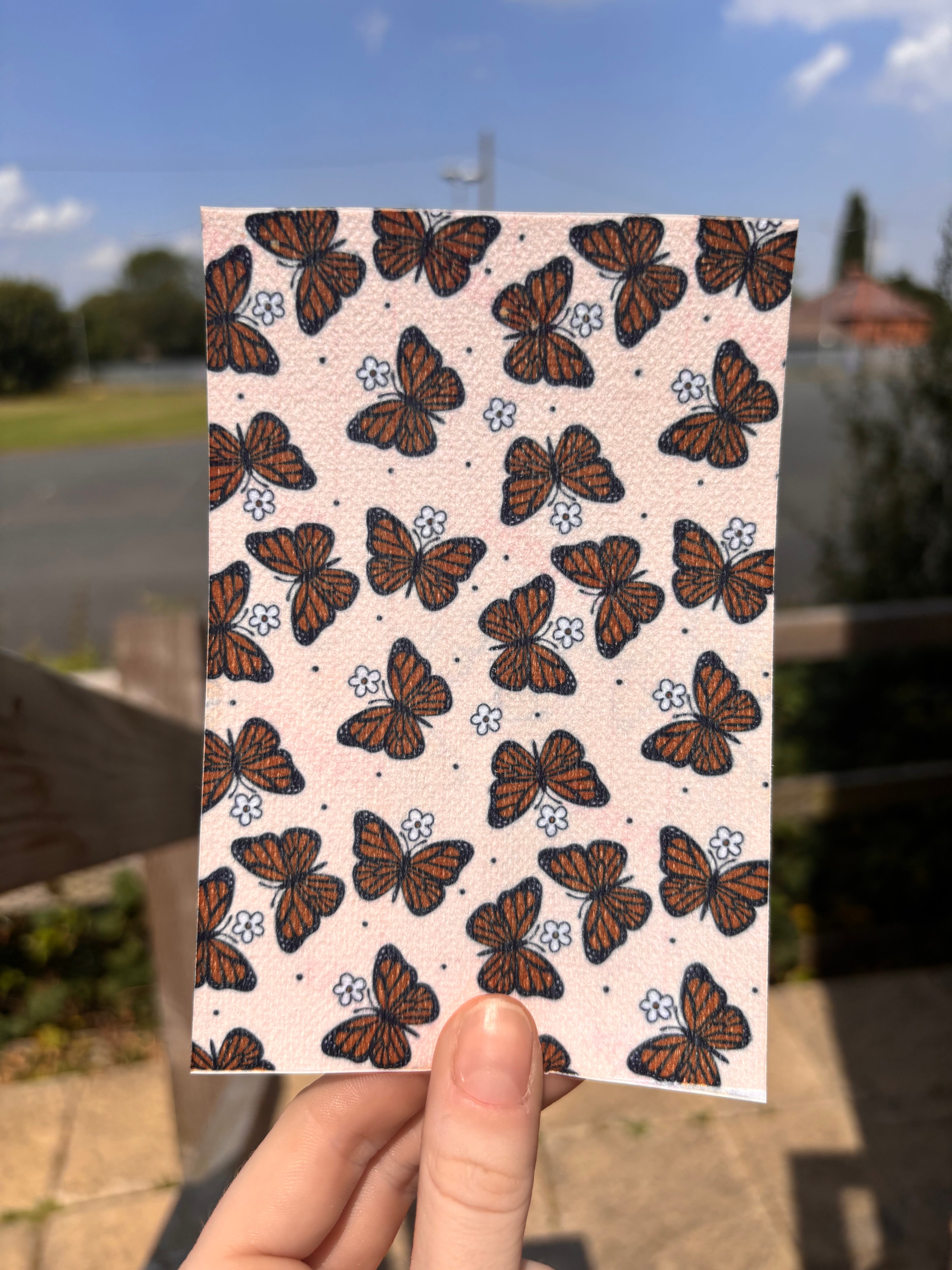 Boho butterflies tubie tape | medical retention tape | ng, oxygen, stoma