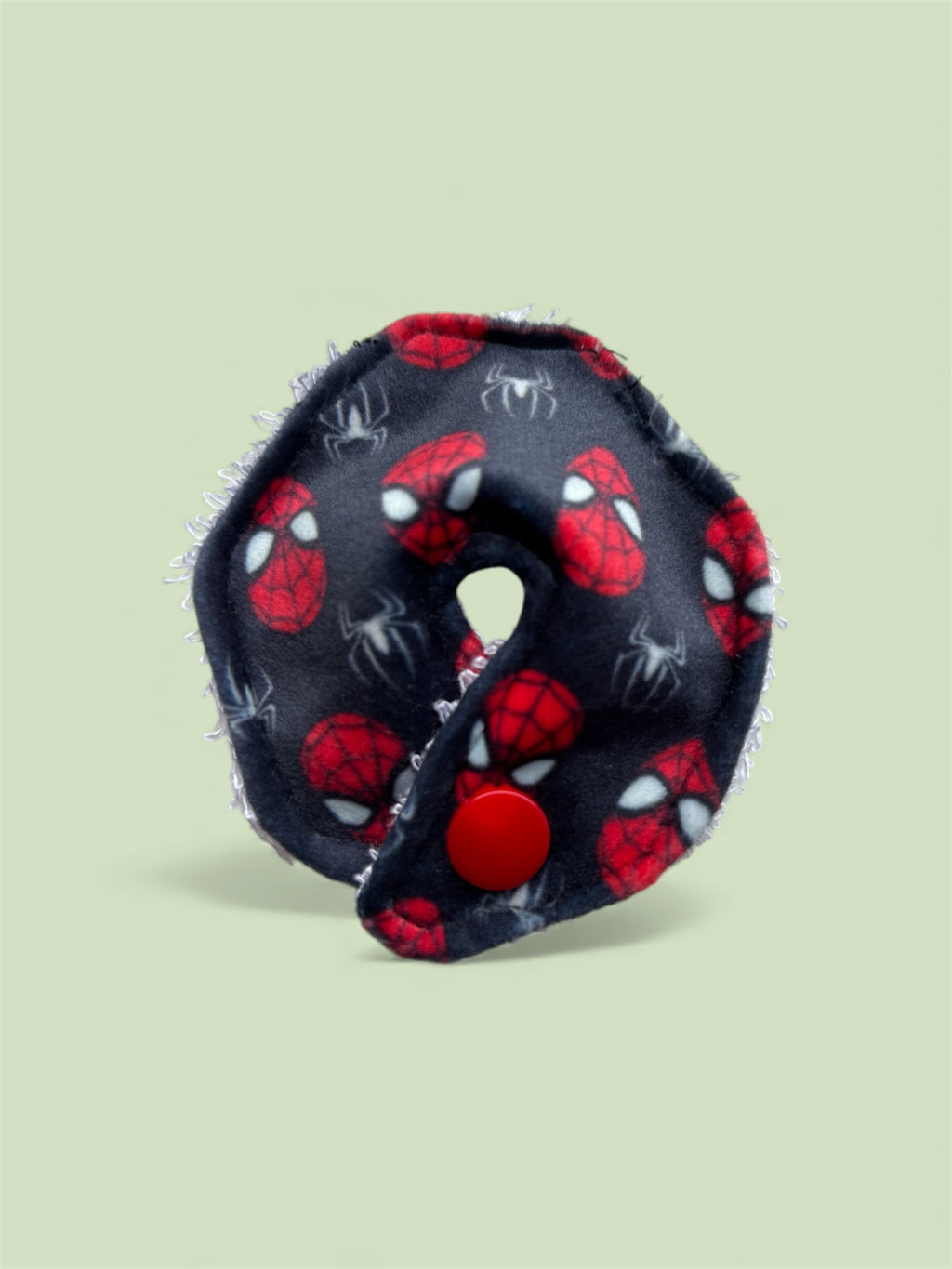 Spider guy tummy pad - MULTIPLE PATTERNS - absorbent soft g tube cover - stoma, catheter, feeding tube