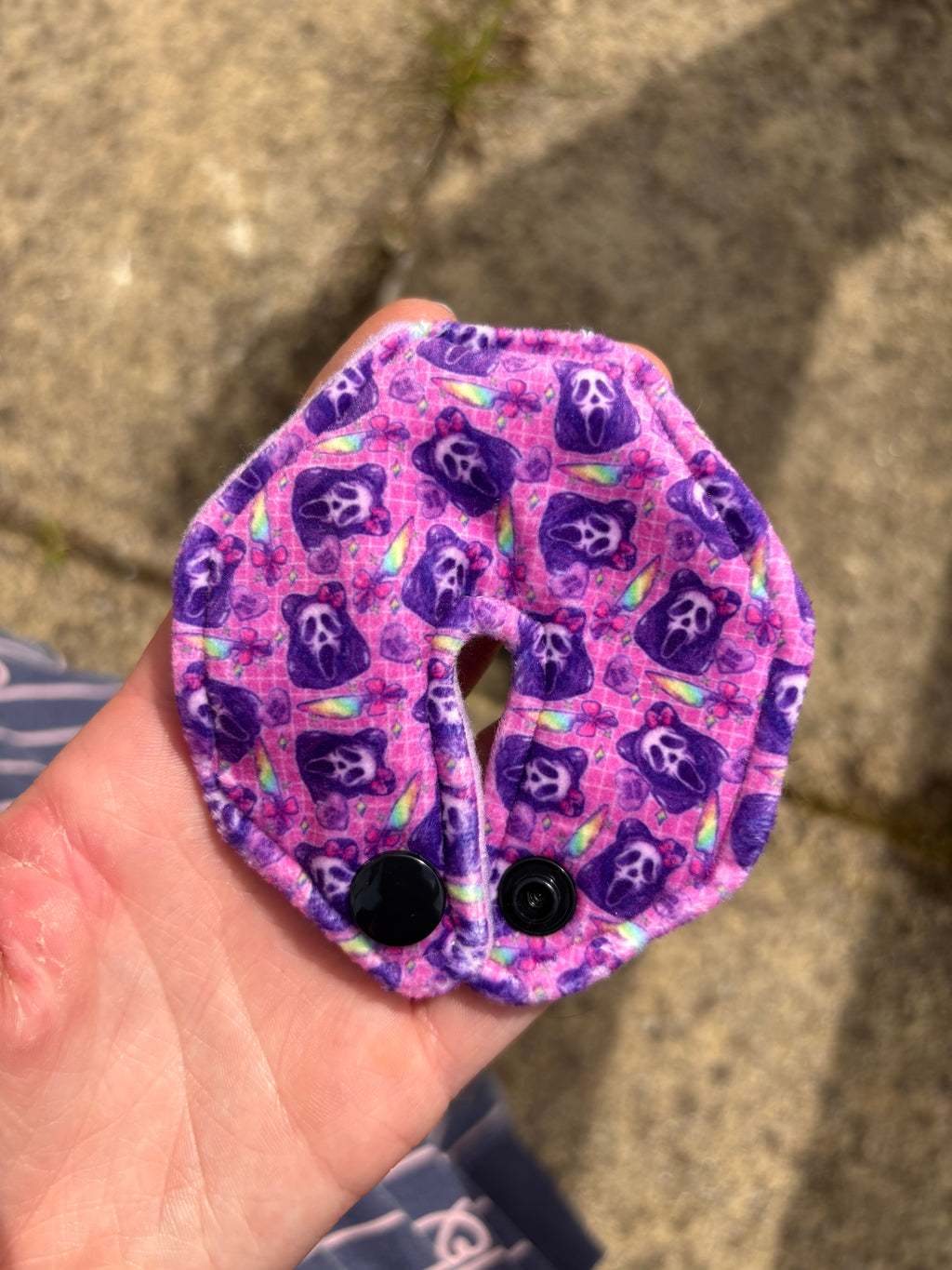 Horror ghost tummy pad | medical retention tape | ng, oxygen, stoma