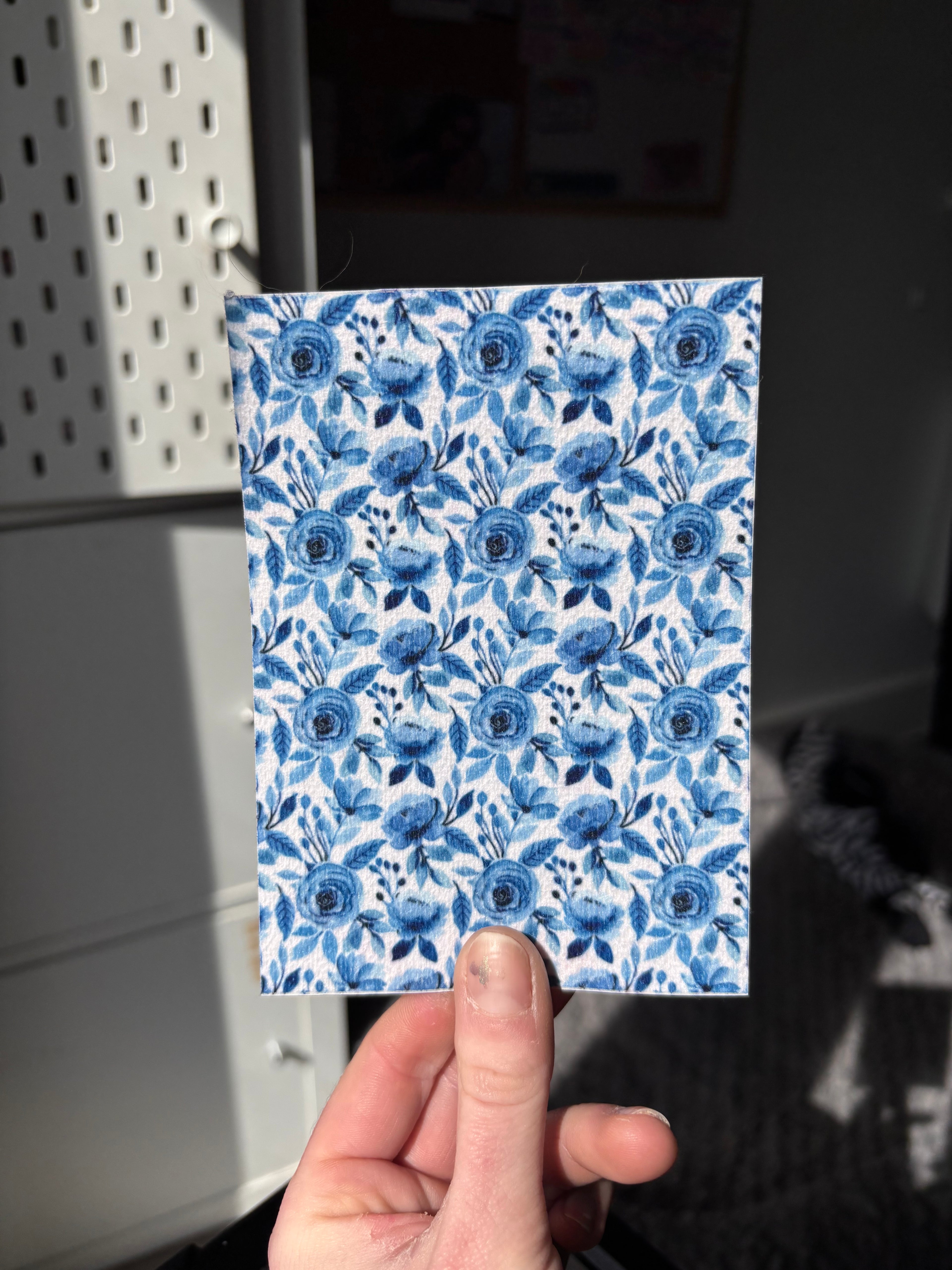 Blue watercolour floral tubie tape | medical retention tape | ng, oxygen, stoma