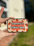 Strawberries tubie tape tin - medical adhesive tape container perfect for travelling