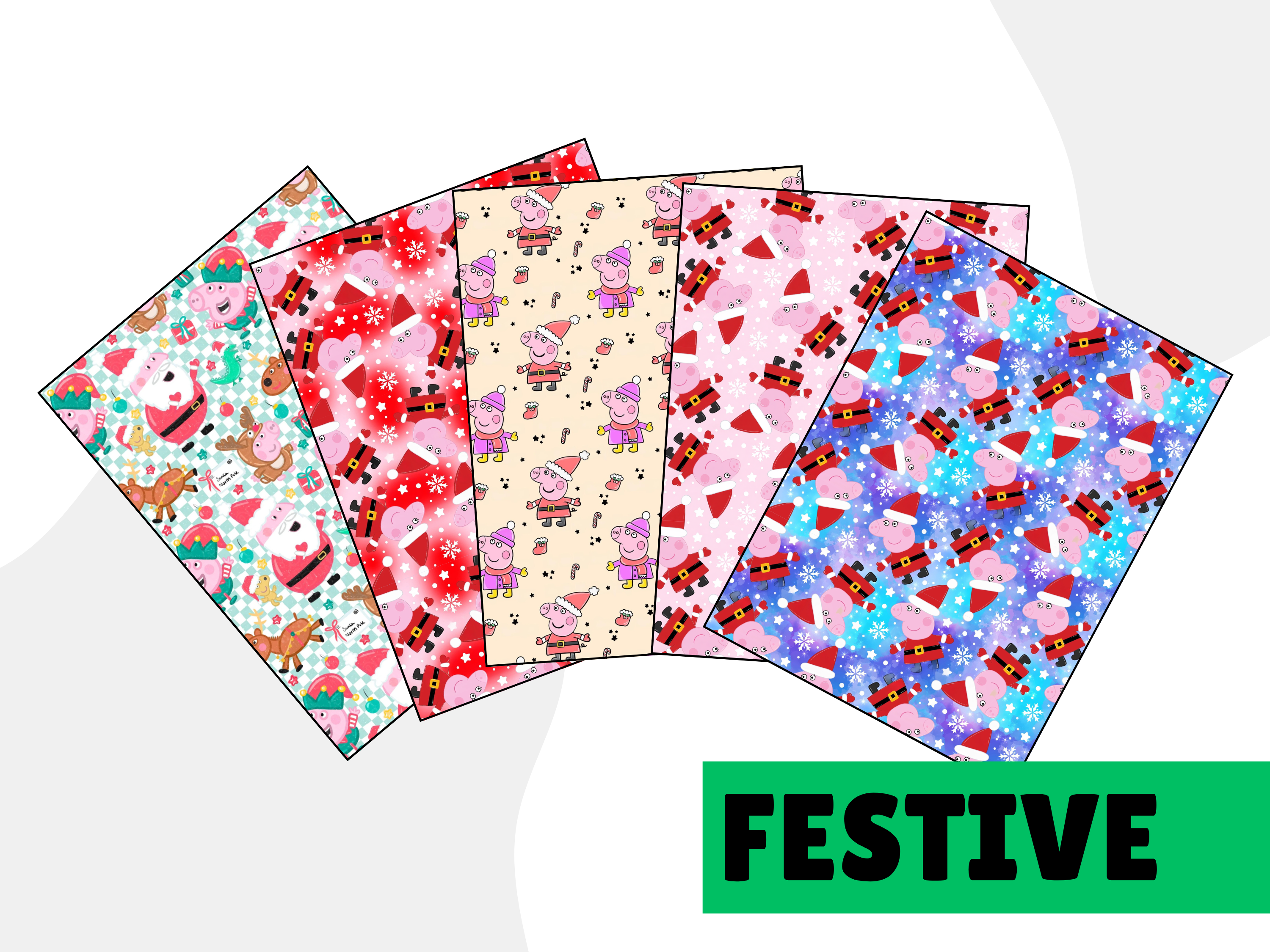 Festive pink pig tubie tape