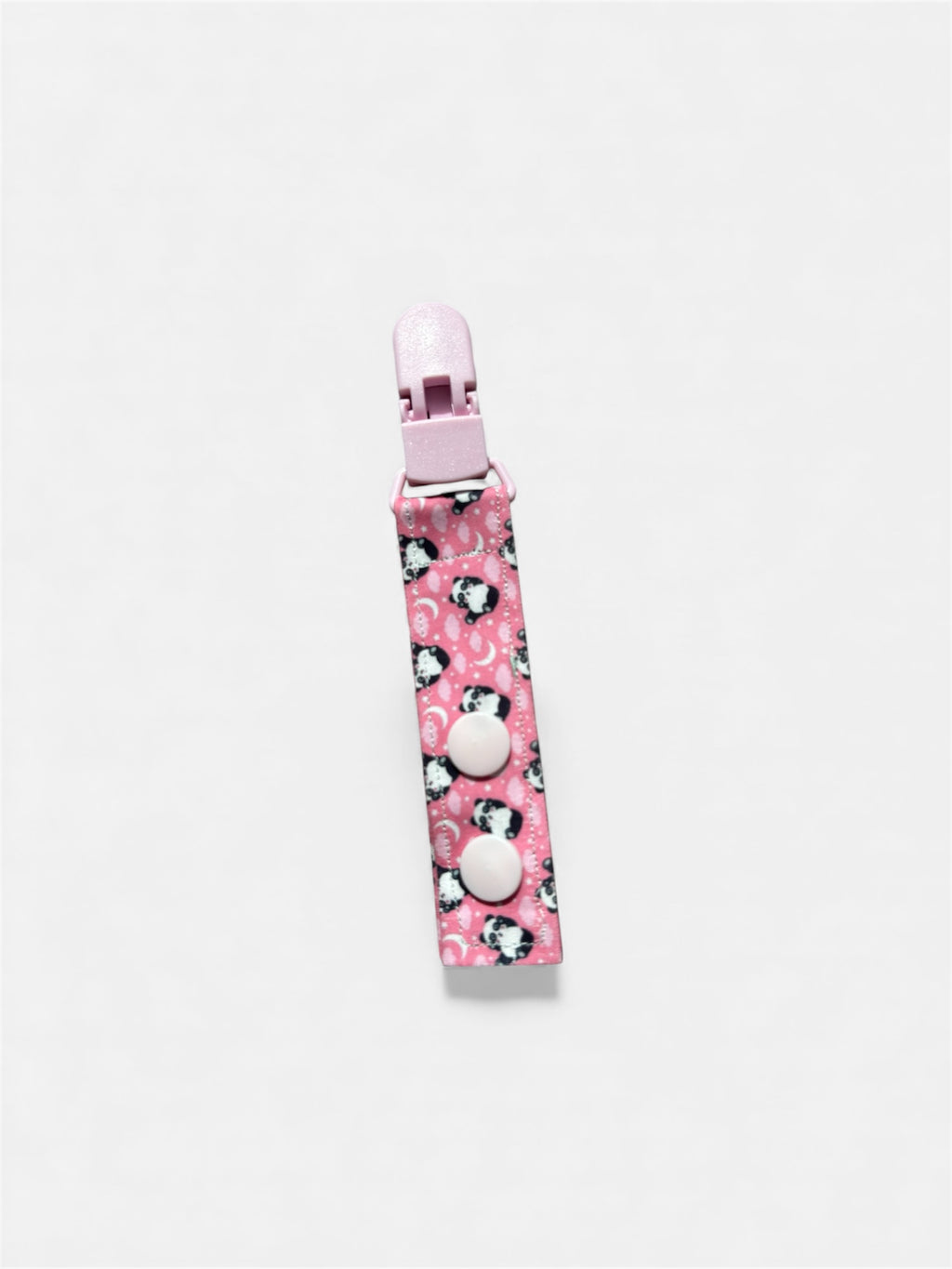 Cute panda tubie clip - MULTIPLE PATTERNS - absorbent soft g tube cover - stoma, catheter, feeding tube