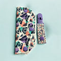 Spotted butterflies tubie set - MULTIPLE PATTERNS - absorbent soft line cover and matching clip