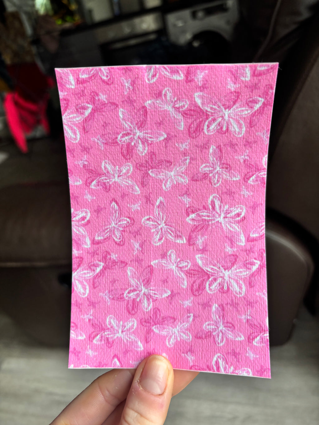 Pink butterflies tubie tape | medical retention tape | ng, oxygen, stoma