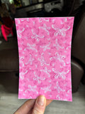 Pink butterflies tubie tape | medical retention tape | ng, oxygen, stoma