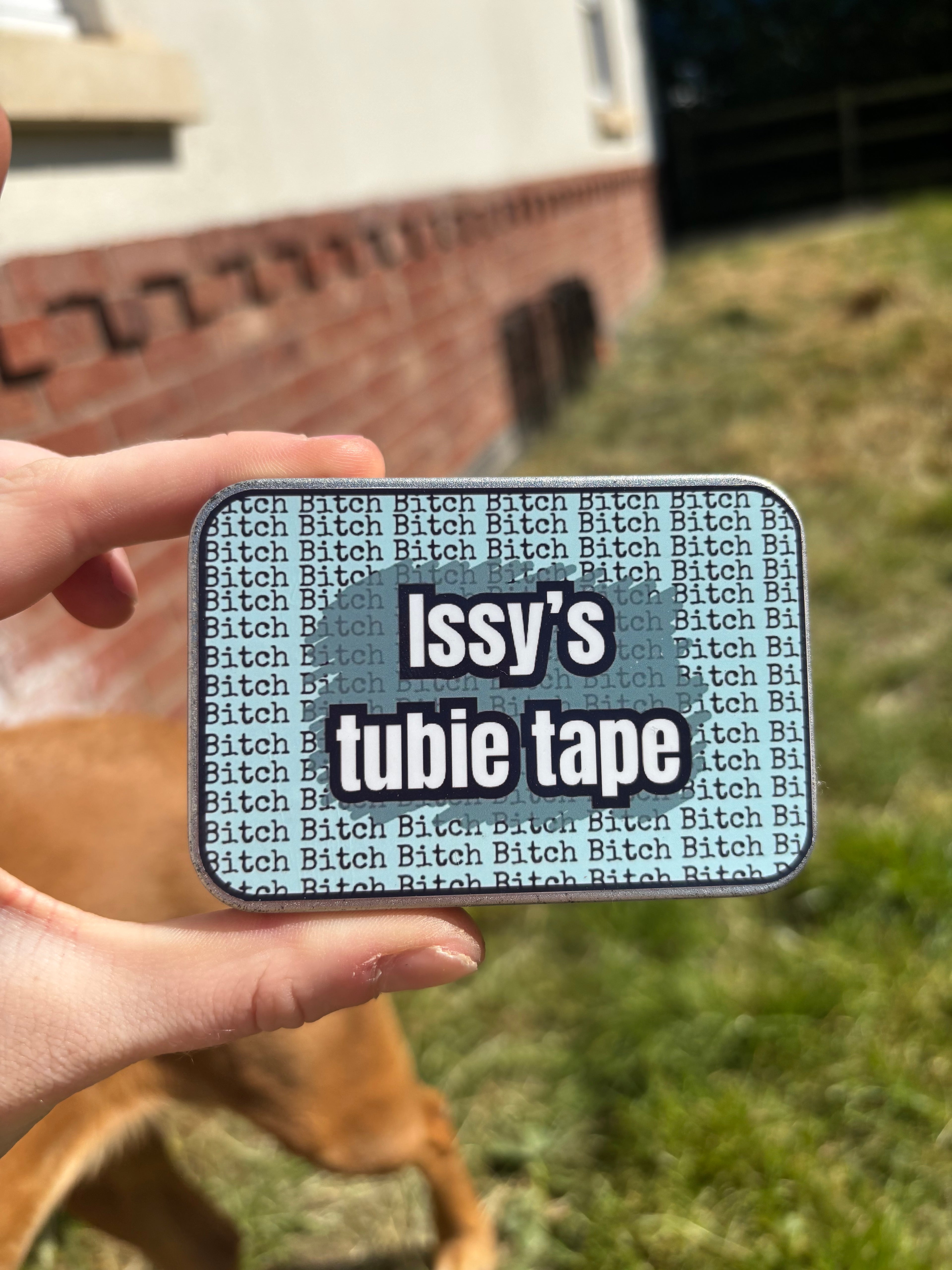 ADULT B*tch tubie tape tin - medical adhesive tape container perfect for travelling