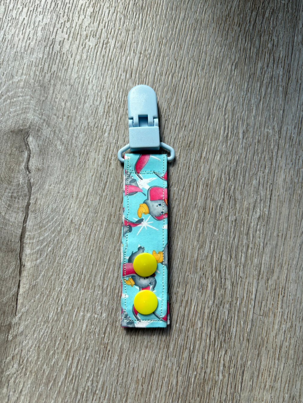 Flying elephant tubie clip - MULTIPLE PATTERNS - absorbent soft g tube cover - stoma, catheter, feeding tube