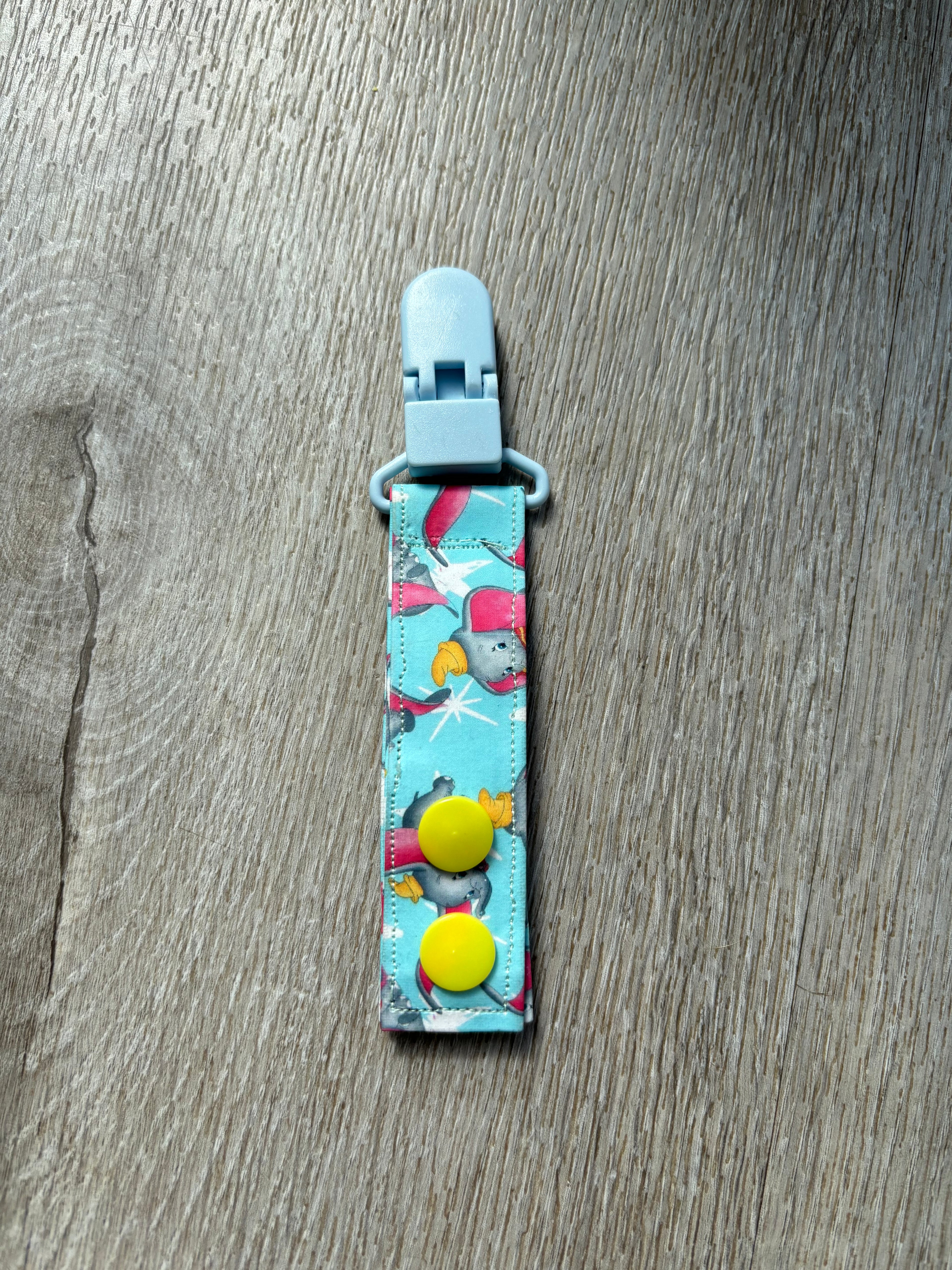 Flying elephant tubie clip - MULTIPLE PATTERNS - absorbent soft g tube cover - stoma, catheter, feeding tube