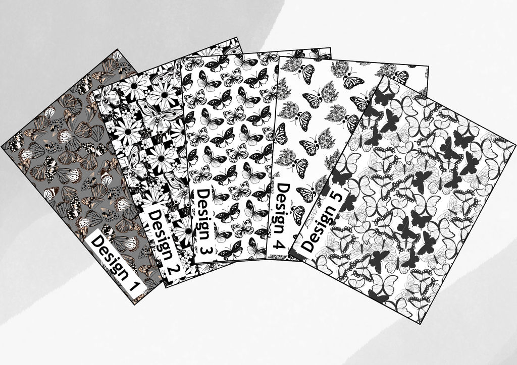 Monochrome butterflies tubie tape | medical retention tape | ng, oxygen, stoma