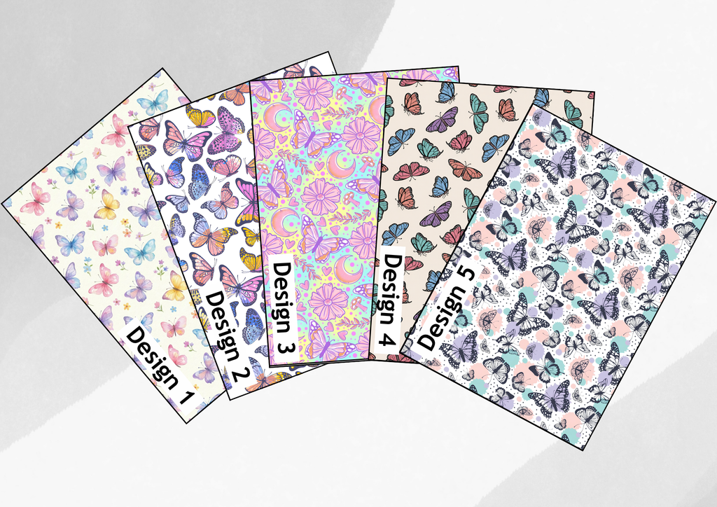 Pastel butterflies tubie tape | medical retention tape | ng, oxygen, stoma