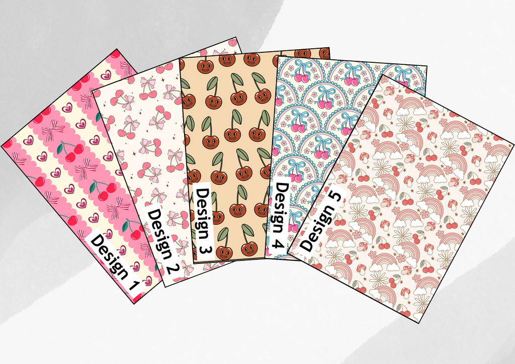 Vintage cherries tubie tape | medical retention tape | ng, oxygen, stoma