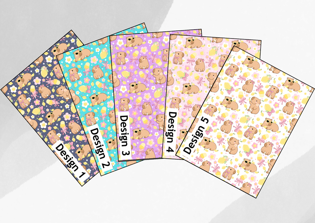Lemon capybara tubie tape | medical retention tape | ng, oxygen, stoma