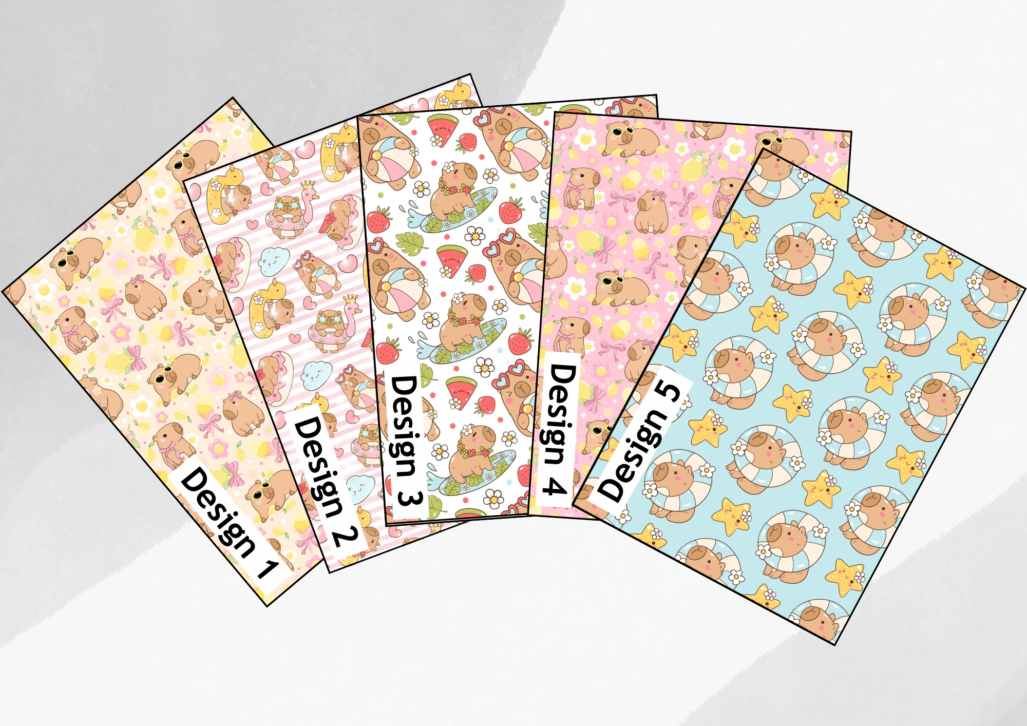 Summer capybara tubie tape | medical retention tape | ng, oxygen, stoma