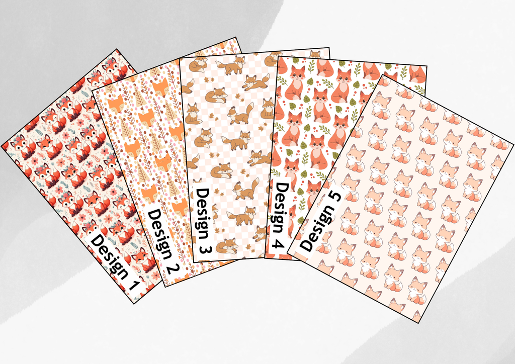 Cute little fox tubie tape | medical retention tape | ng, oxygen, stoma