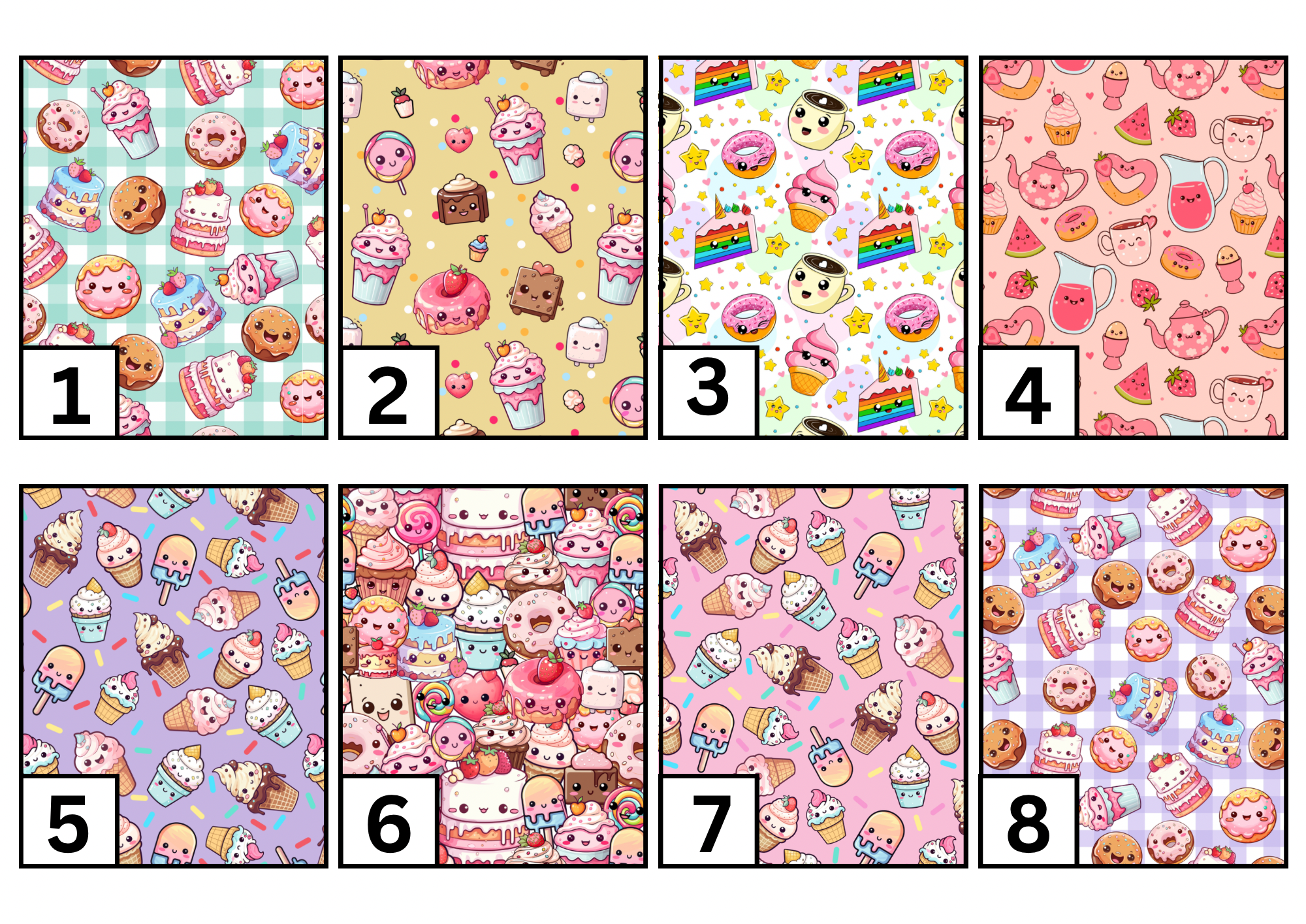 Sweet treats tubie set - MULTIPLE PATTERNS - absorbent soft line cover and clip