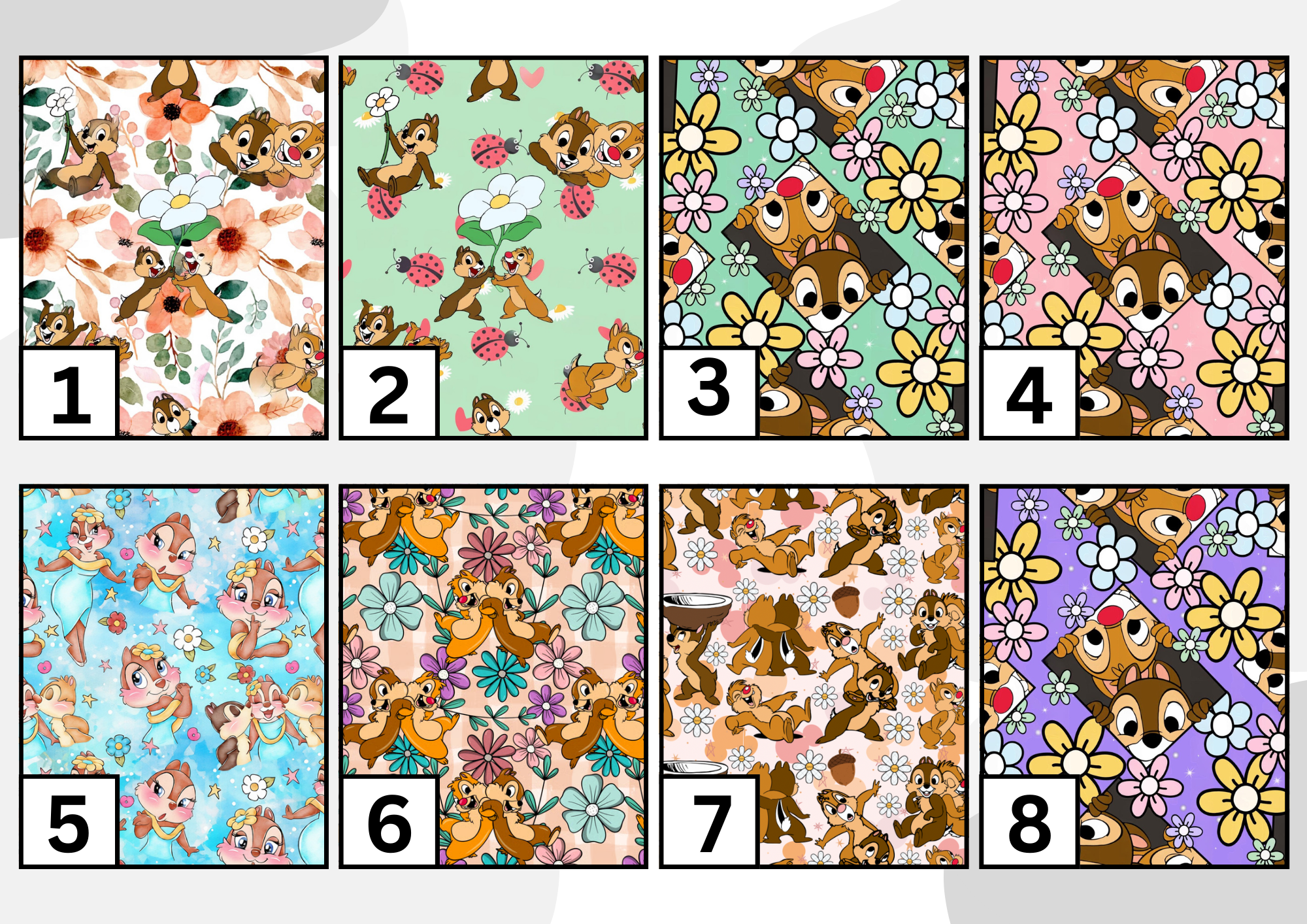 Chipmunk friends tubie set - MULTIPLE PATTERNS - absorbent soft line cover and clip
