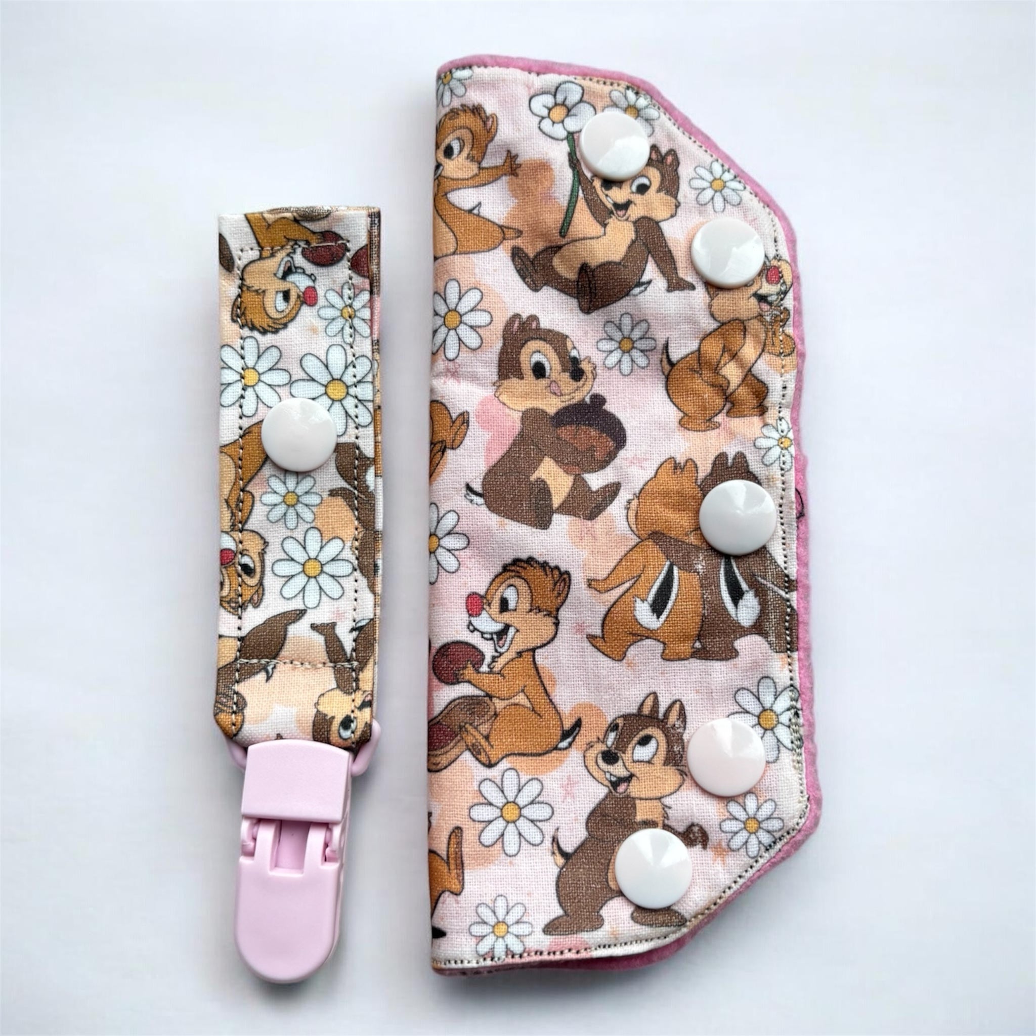 Chipmunk friends tubie set - MULTIPLE PATTERNS - absorbent soft line cover and clip