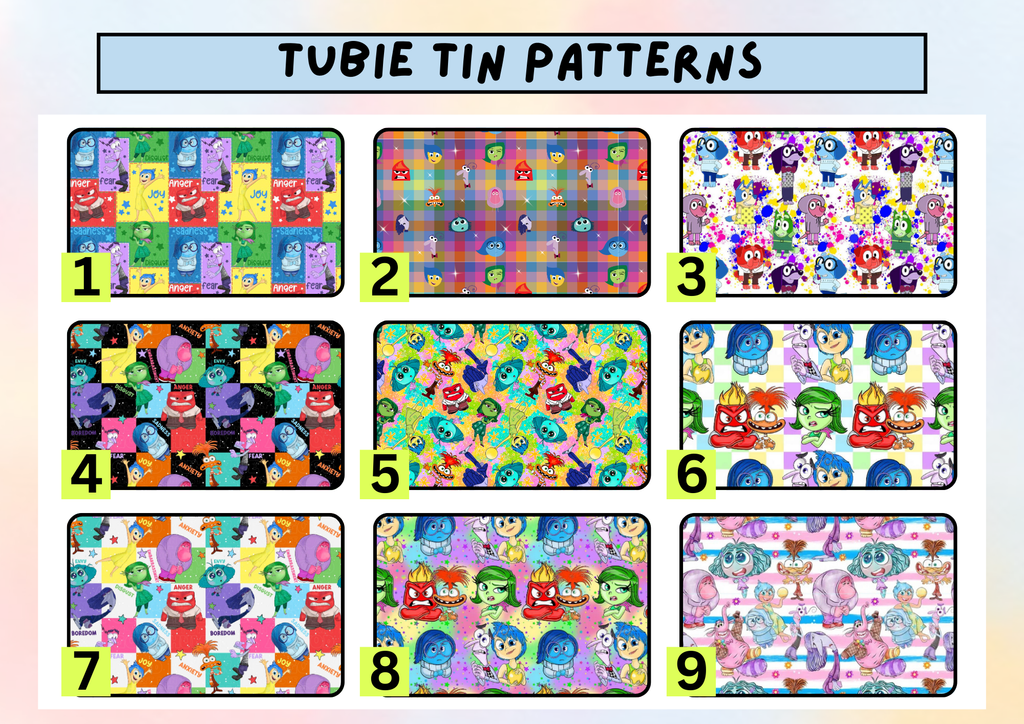 Emotions tubie tape tin - medical adhesive tape container perfect for travelling