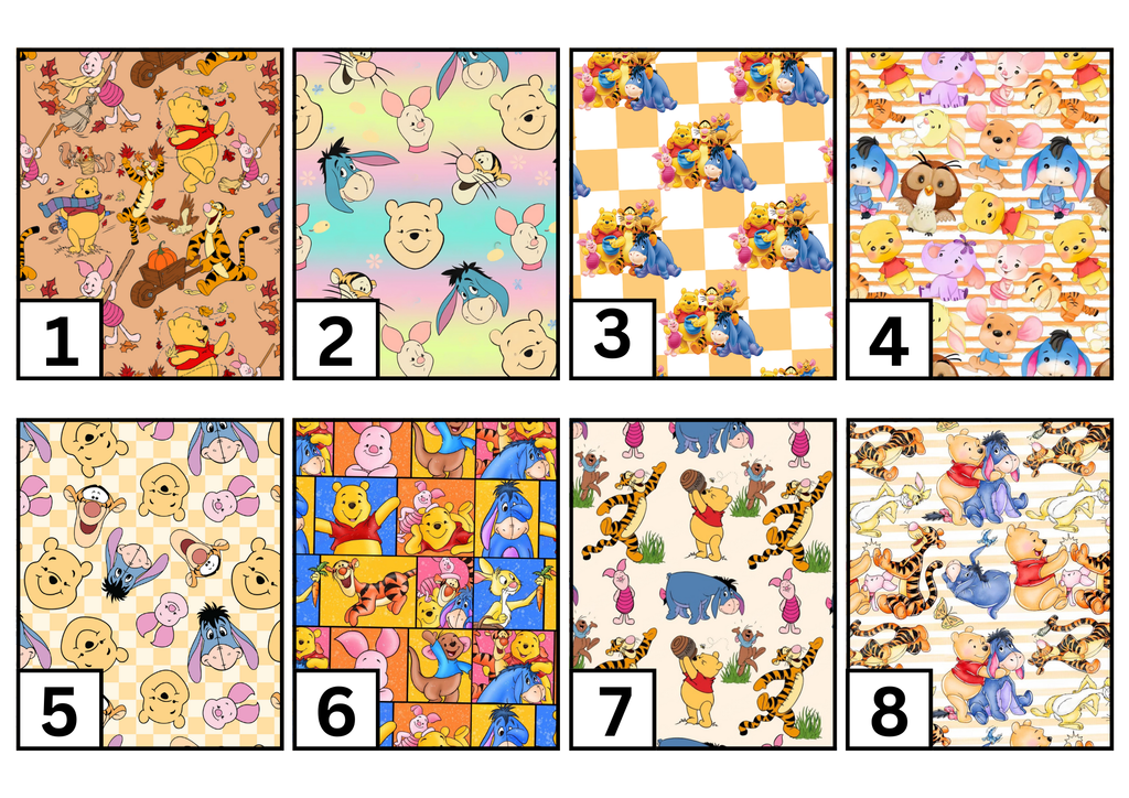 Bear friends port/valve cover - MULTIPLE PATTERNS - absorbent soft line cover